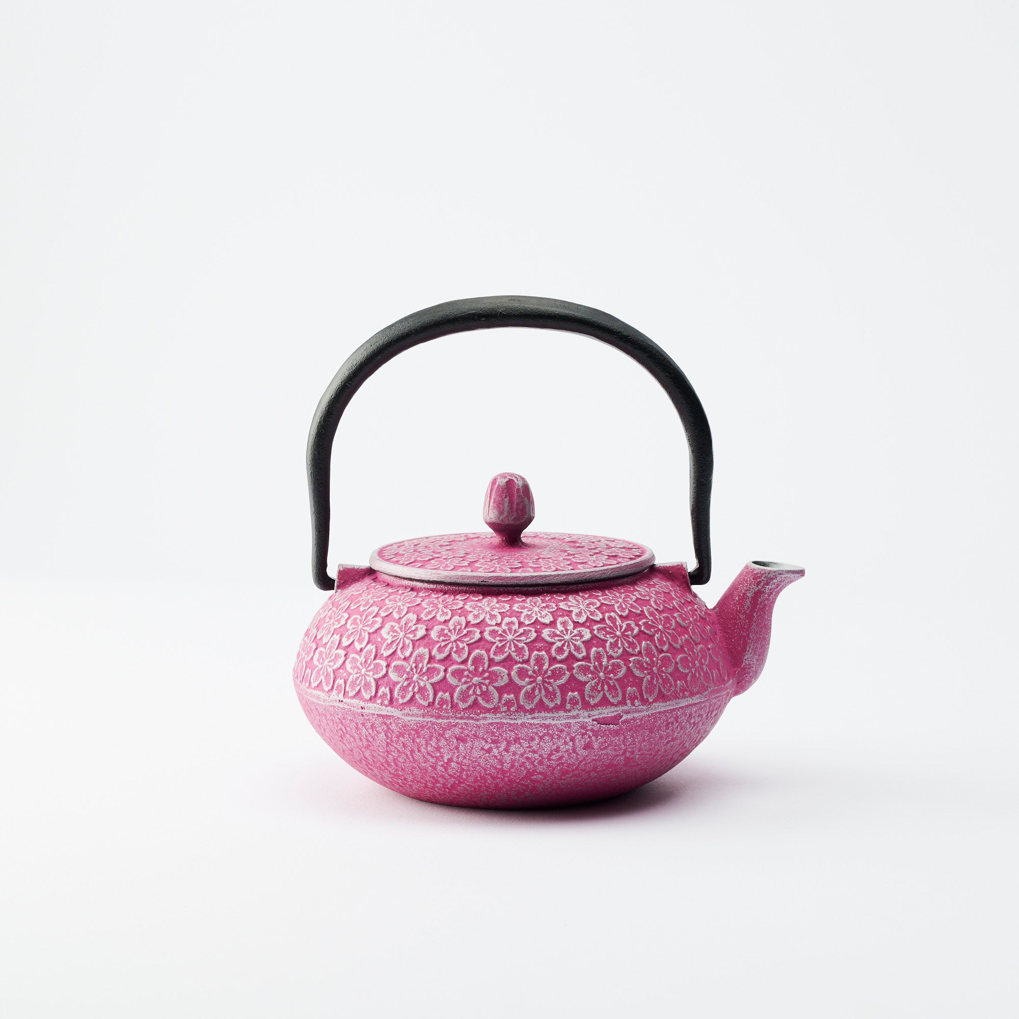 Théière en fonte rose Sakura