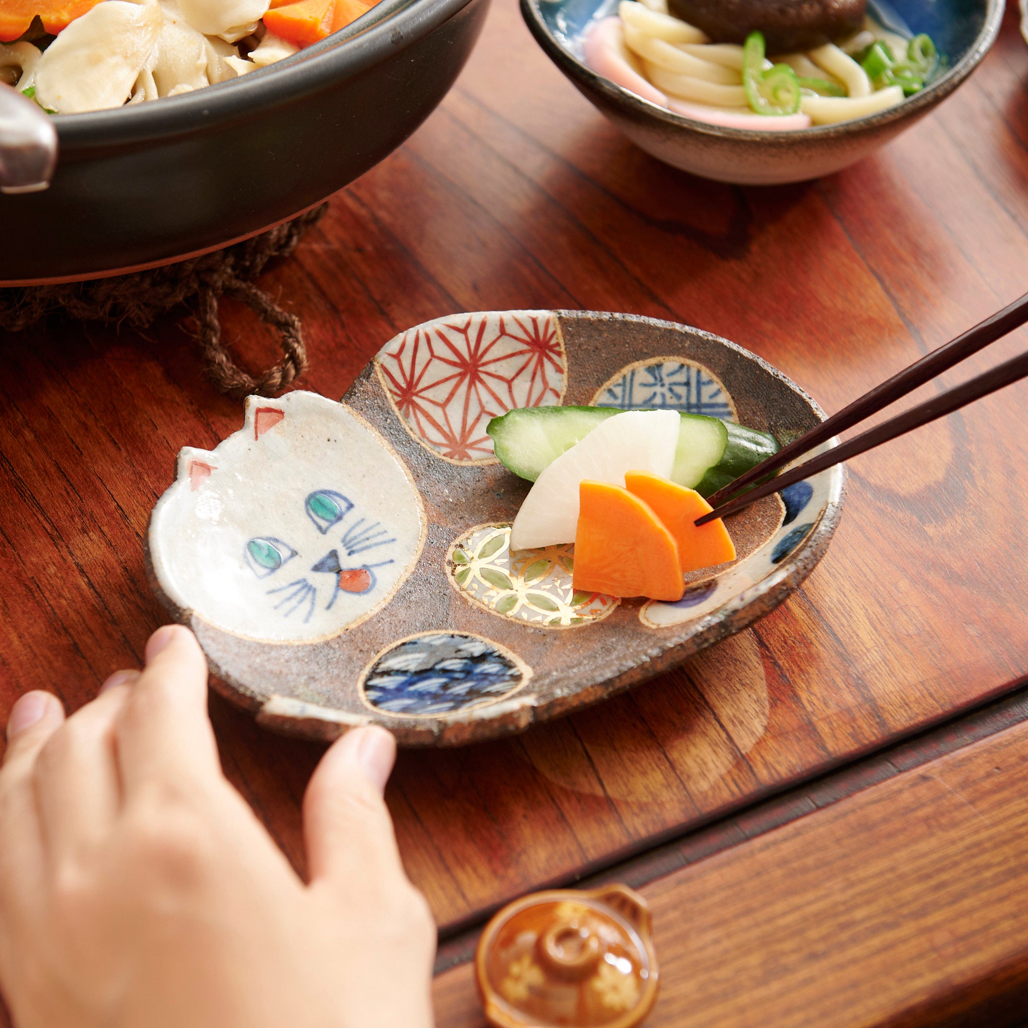 Playful Cat Designed Side Plate