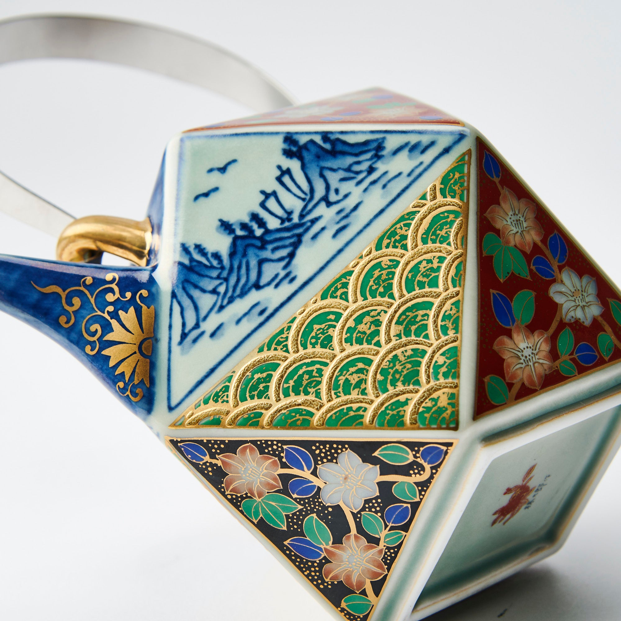 Antiguo juego de sake Imari Kinrande