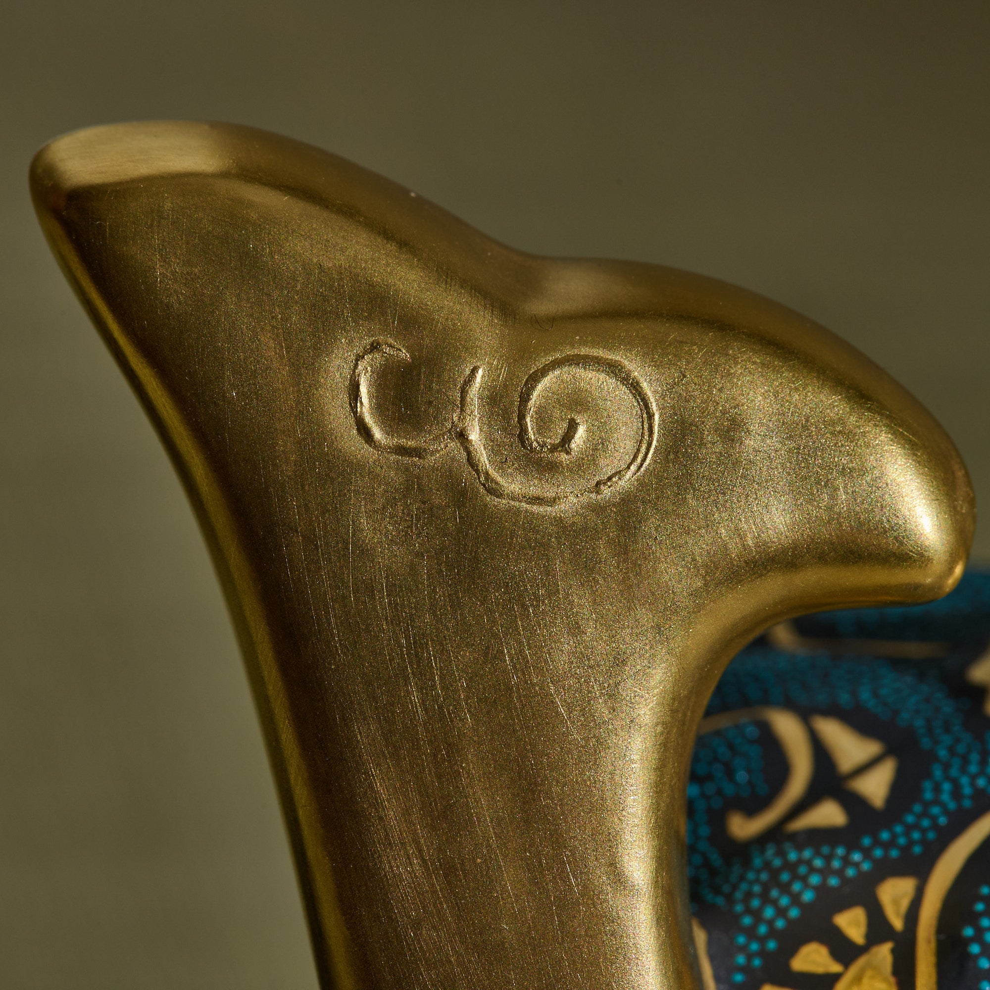 Morikin Aochibu and Shirochibu Kabuto Samurai Helmet Ornament