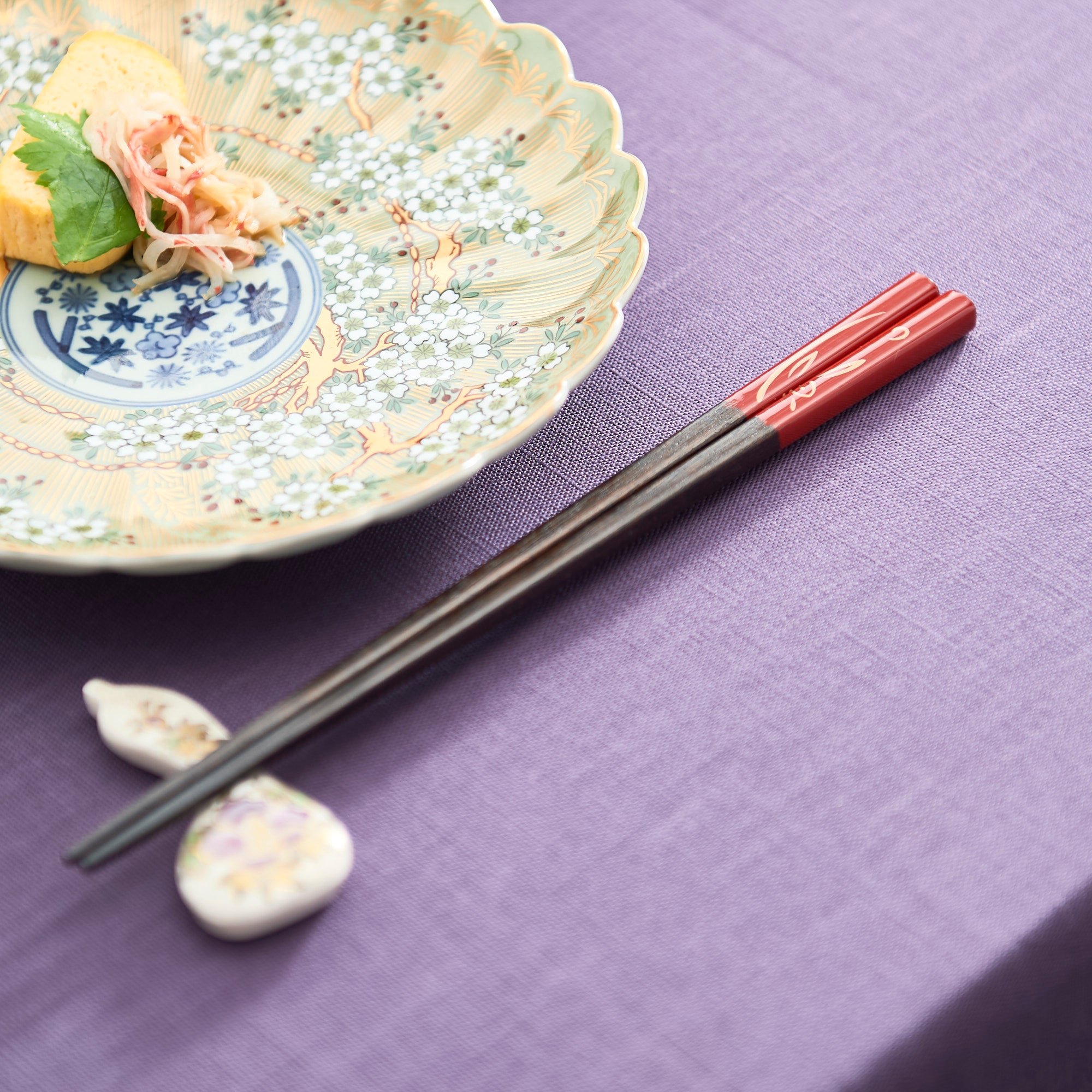 Golden Rabbit Chopsticks Pair Set