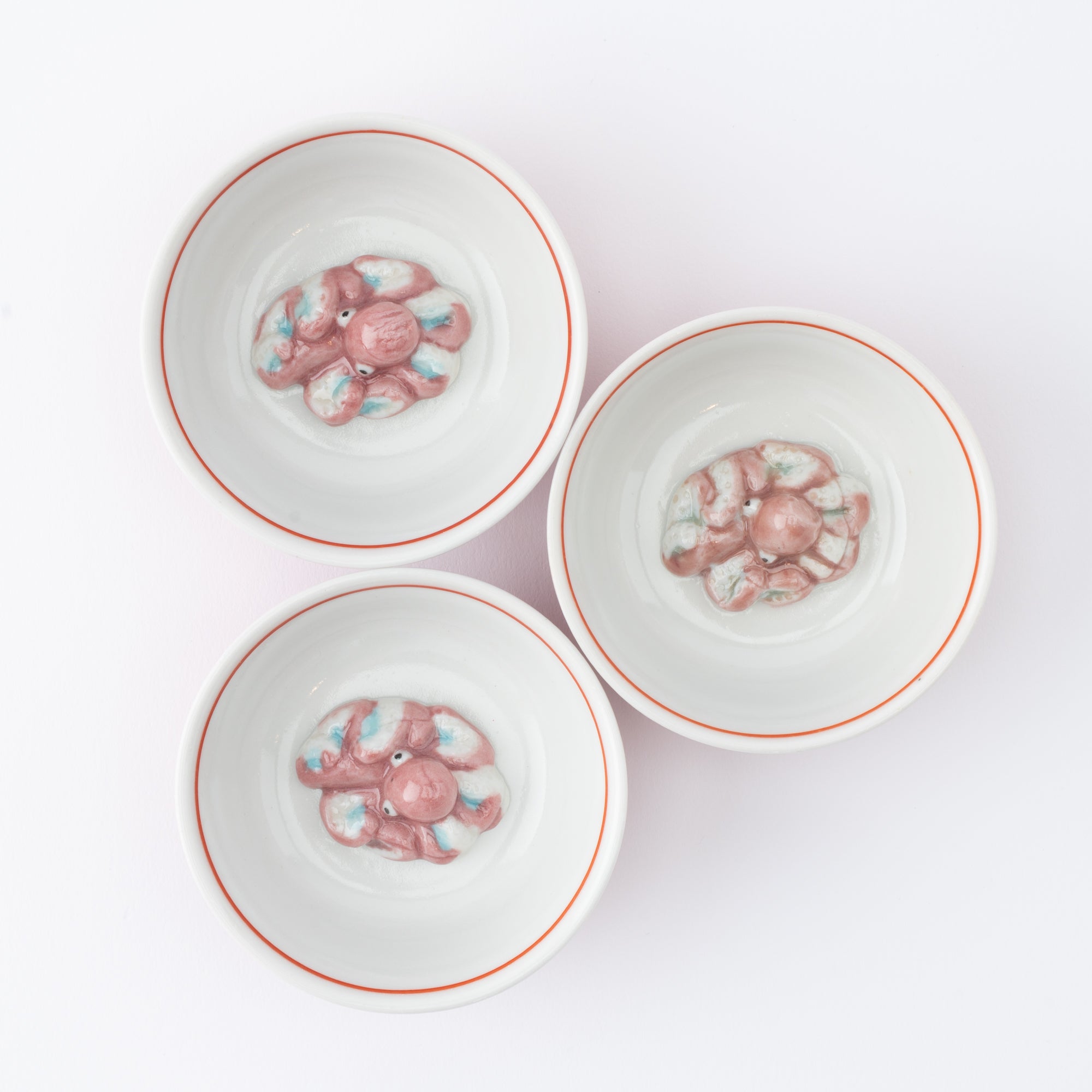 Swimming Sea Creature Sakazuki Flat Sake Cup