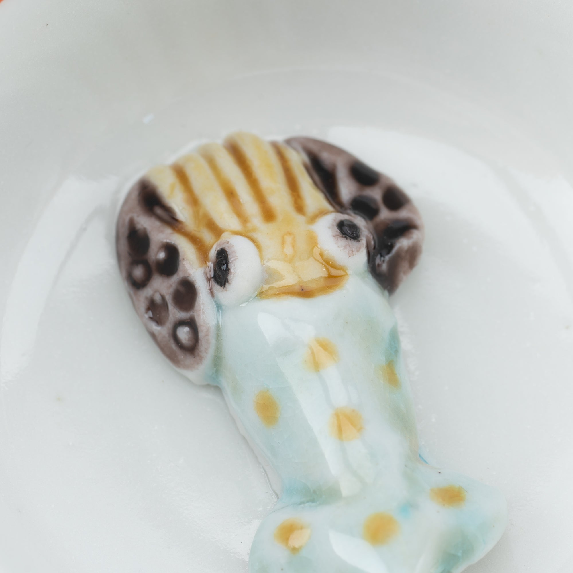 Swimming Sea Creature Sakazuki Flat Sake Cup