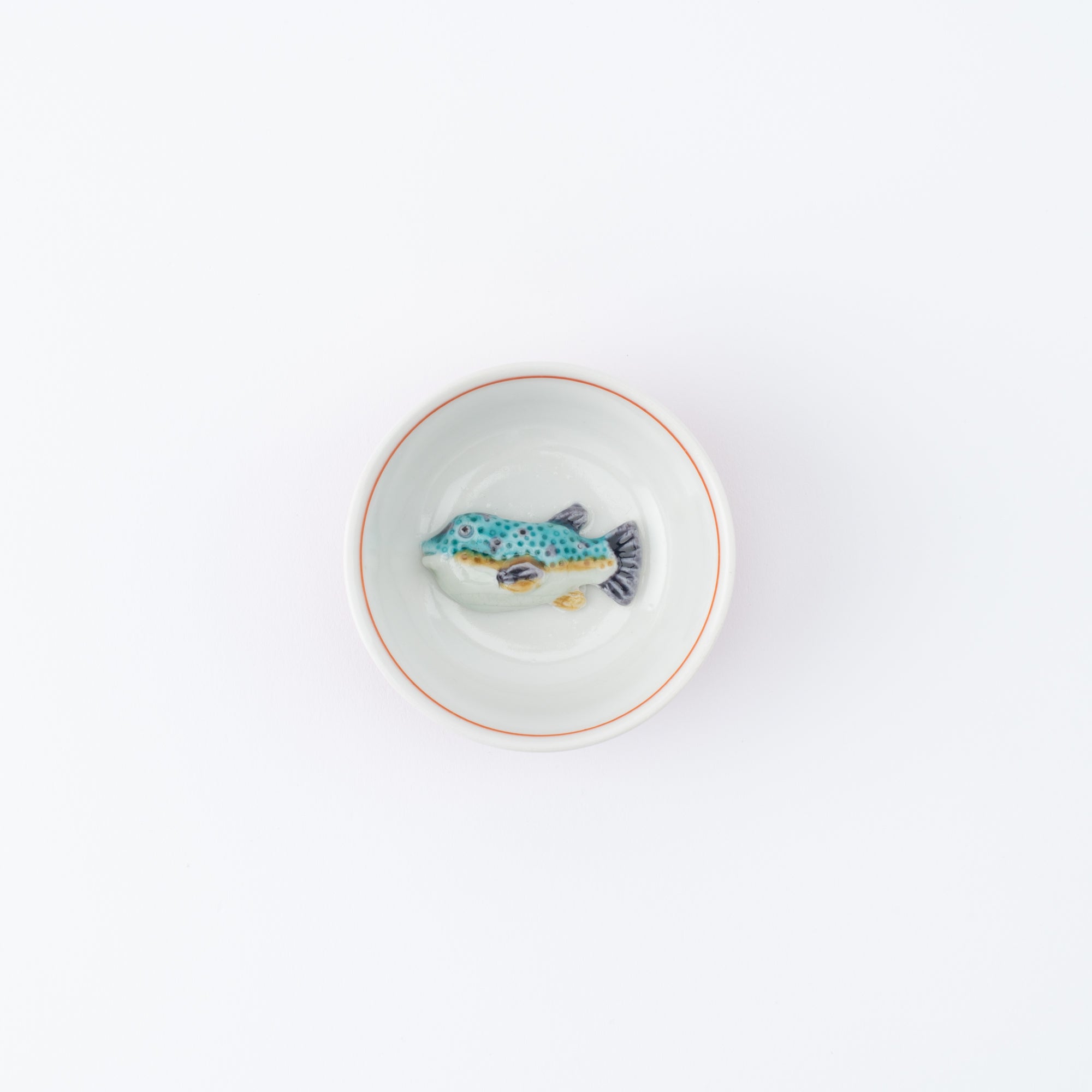 Swimming Sea Creature Sakazuki Flat Sake Cup