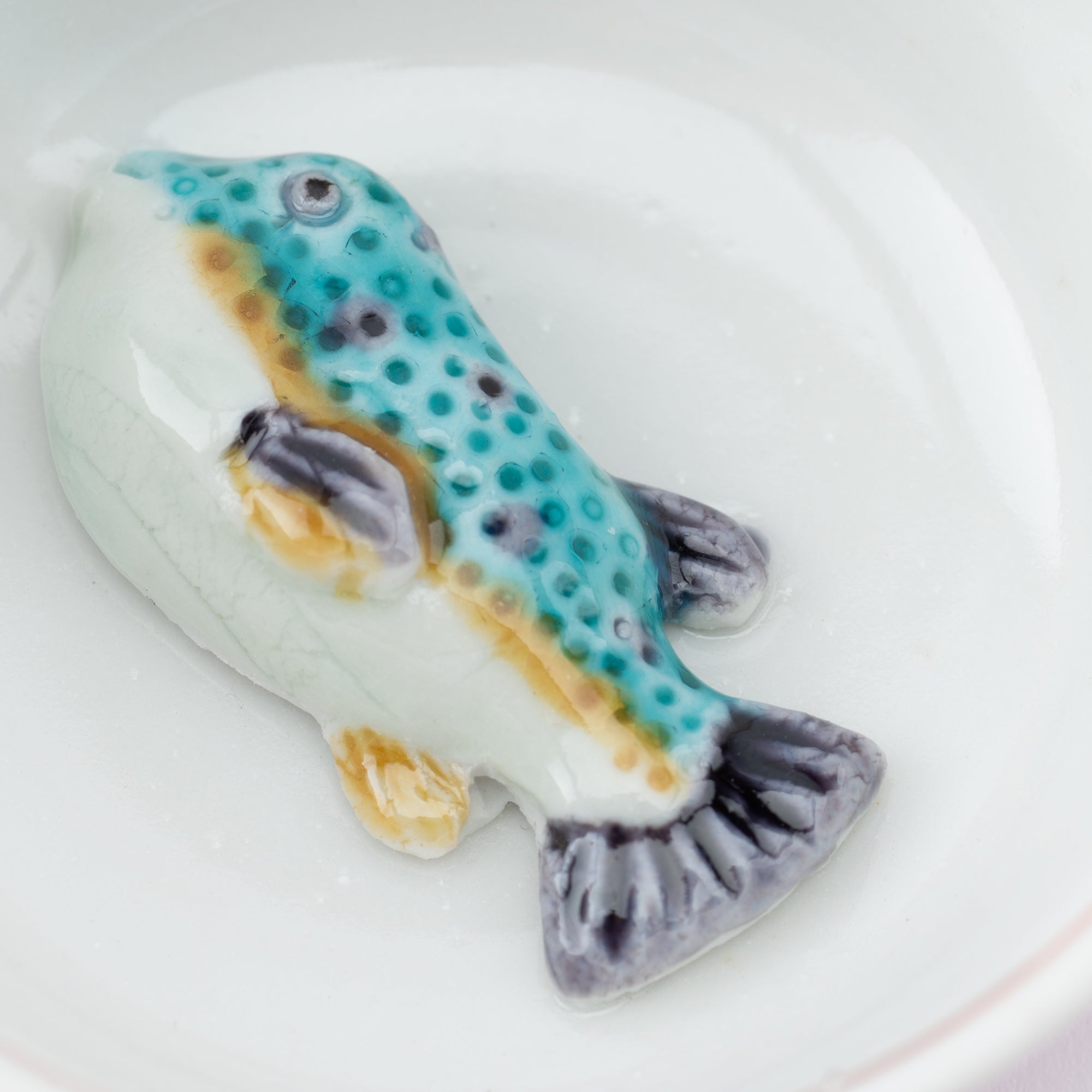 Swimming Sea Creature Sakazuki Flat Sake Cup