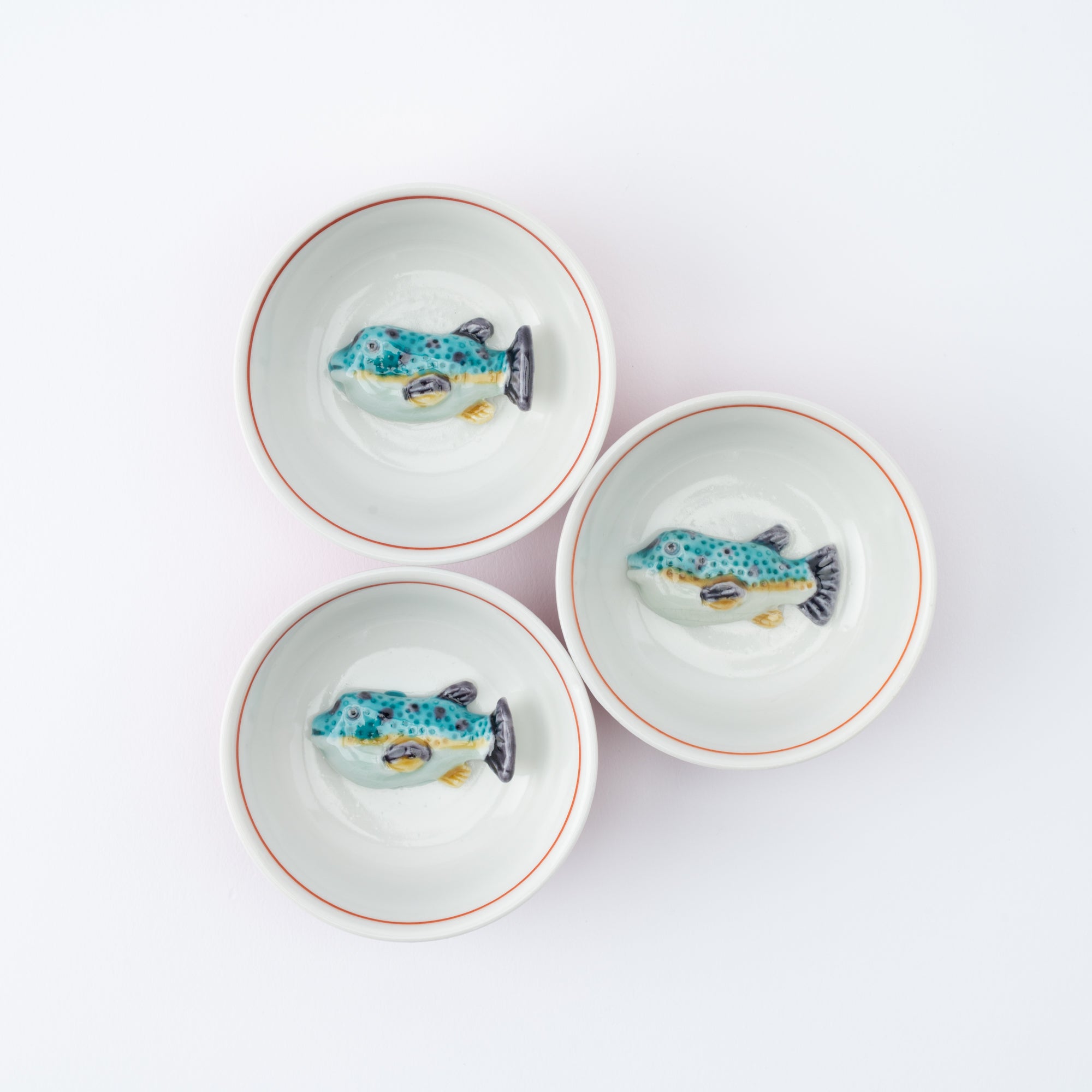 Swimming Sea Creature Sakazuki Flat Sake Cup