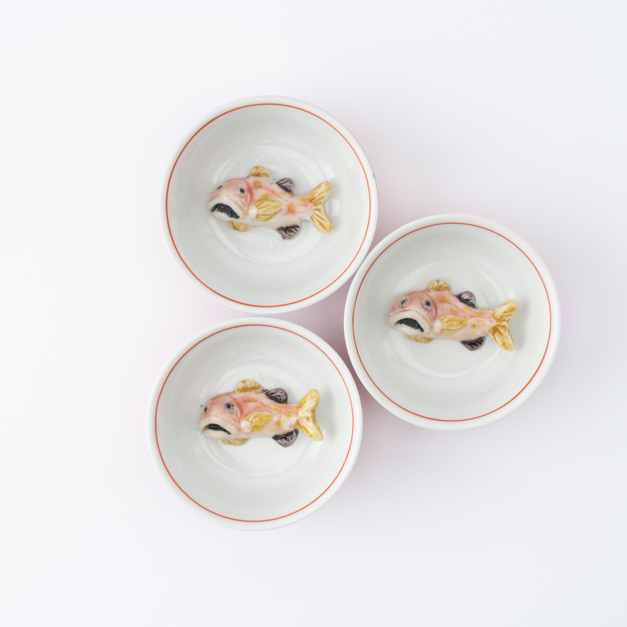 Swimming Sea Creature Sakazuki Flat Sake Cup