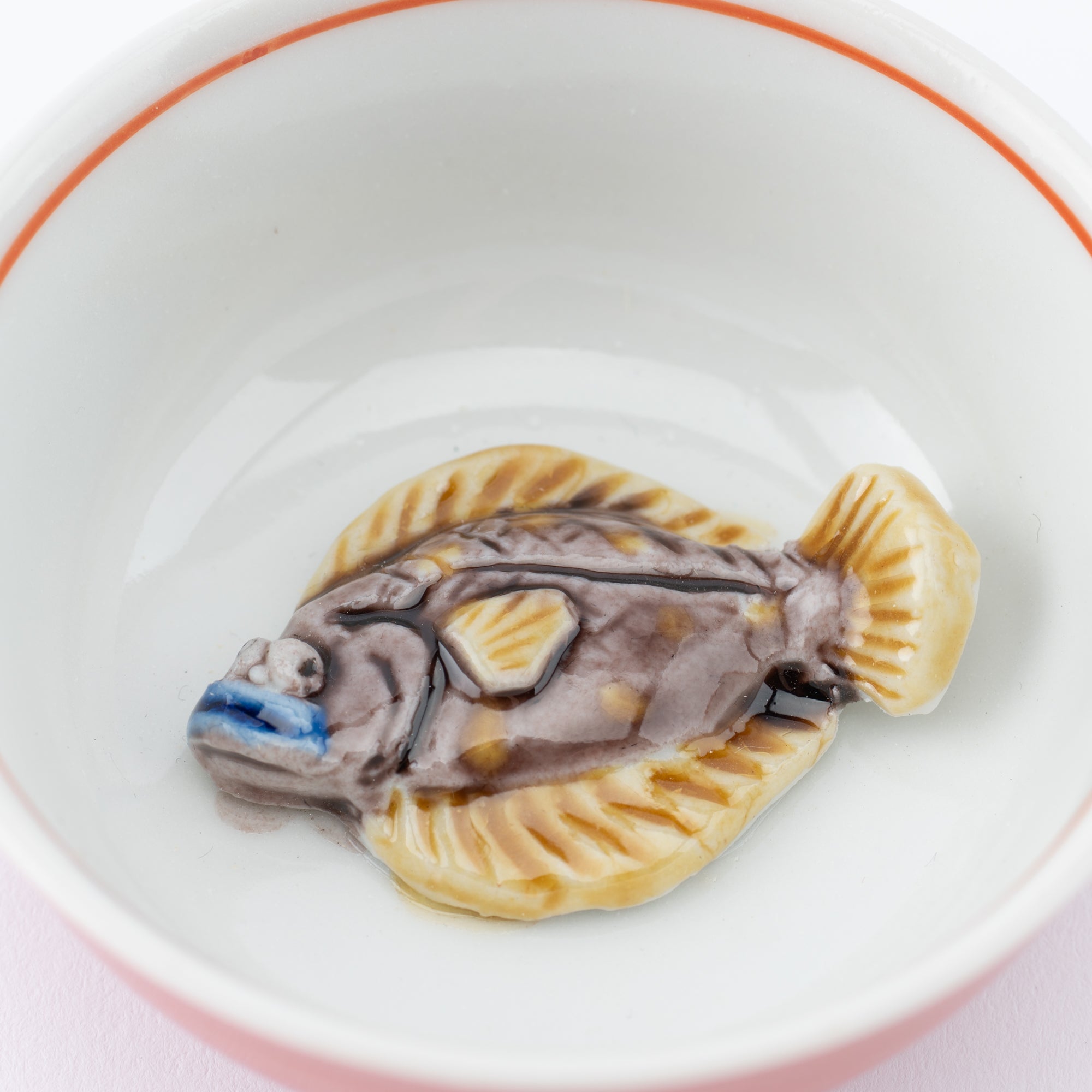 Swimming Sea Creature Sakazuki Flat Sake Cup