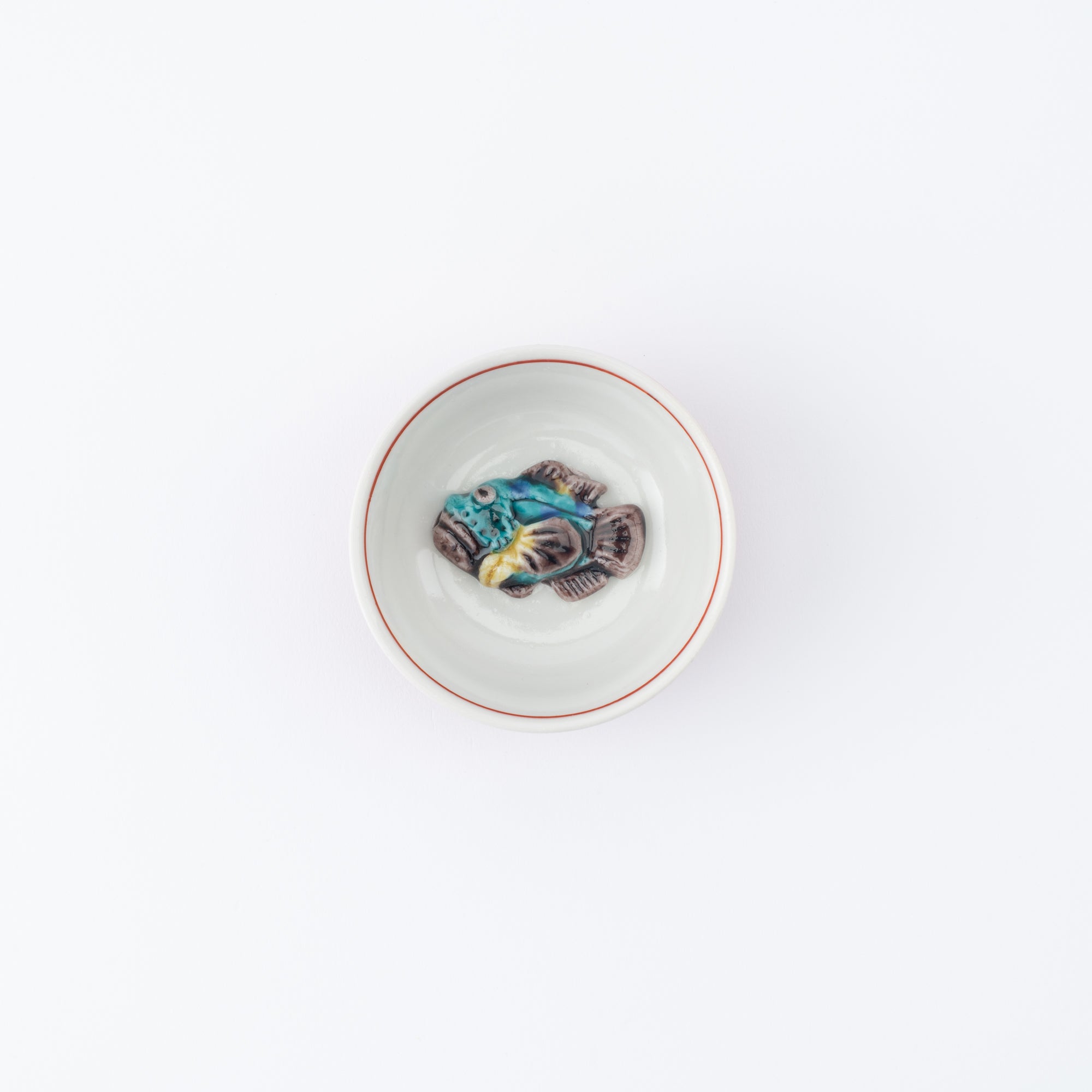 Swimming Sea Creature Sakazuki Flat Sake Cup