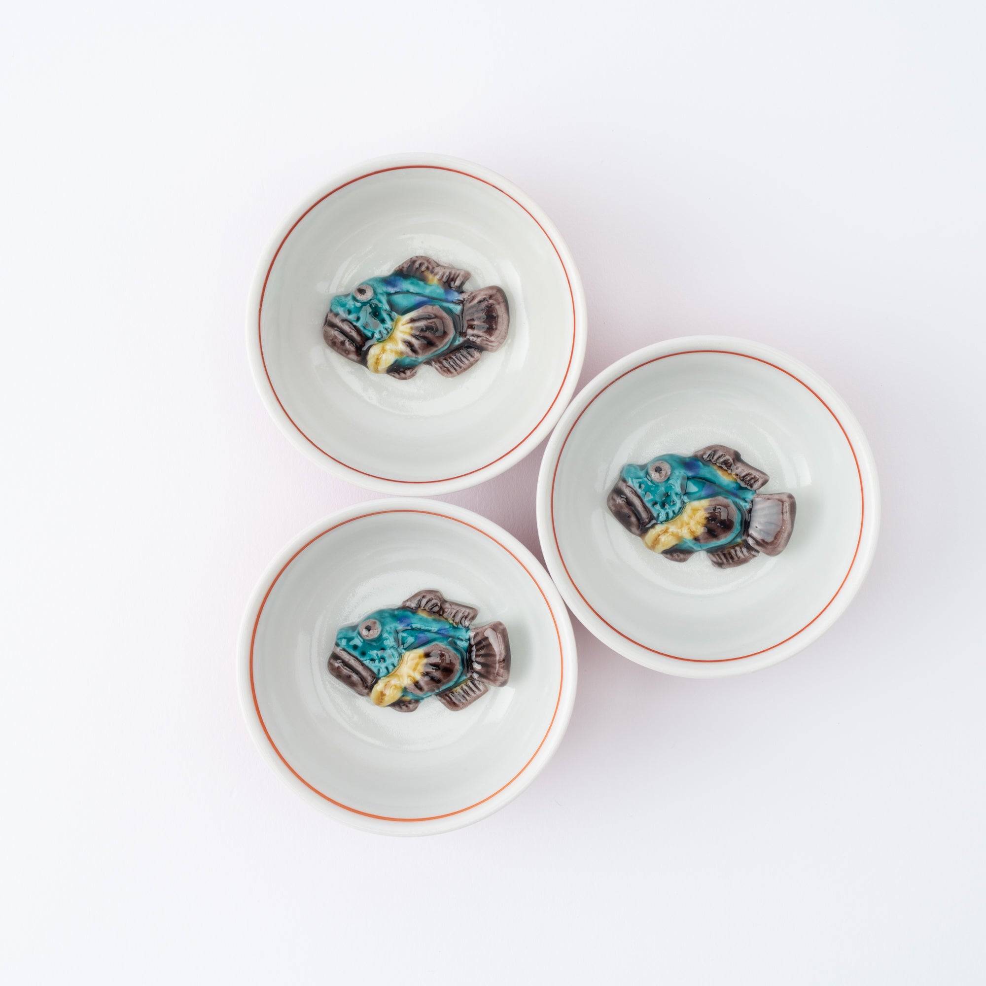 Swimming Sea Creature Sakazuki Flat Sake Cup