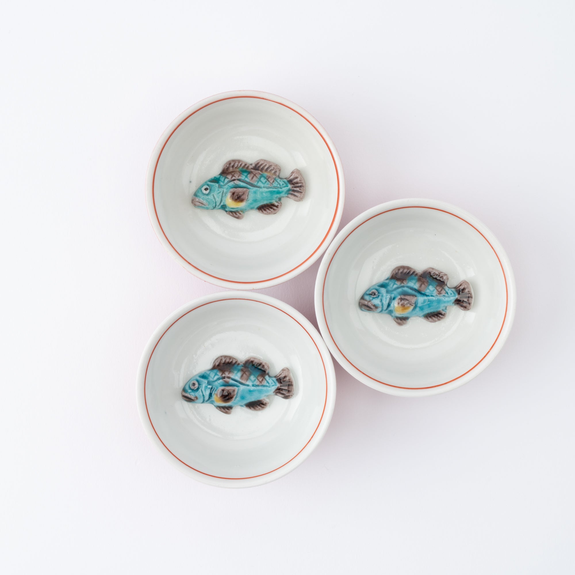 Swimming Sea Creature Sakazuki Flat Sake Cup