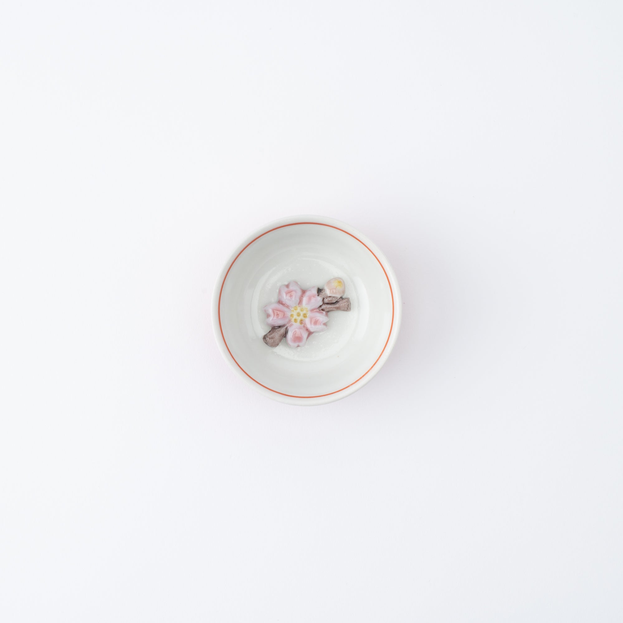 Lucky Cat & Sakura Sakazuki Flat Sake Cup Set