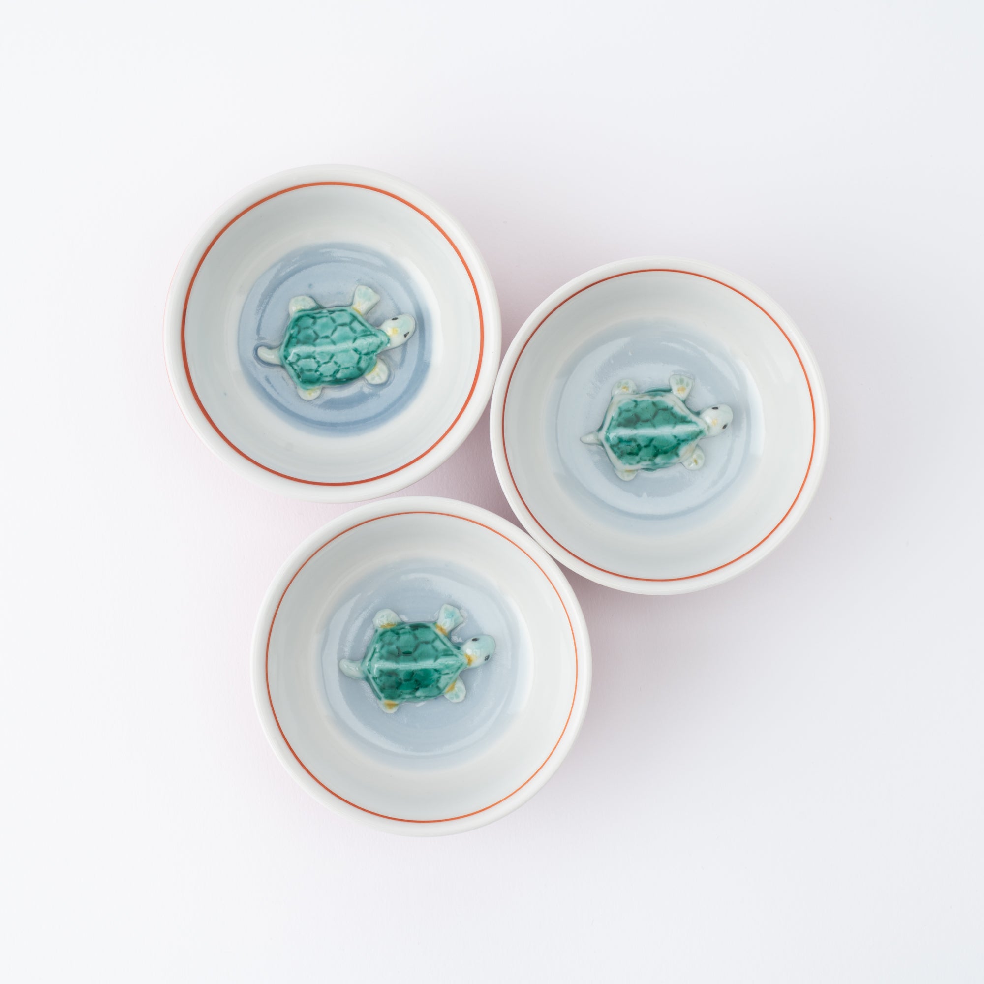 Crane & Turtle Sakazuki Flat Sake Cup Set