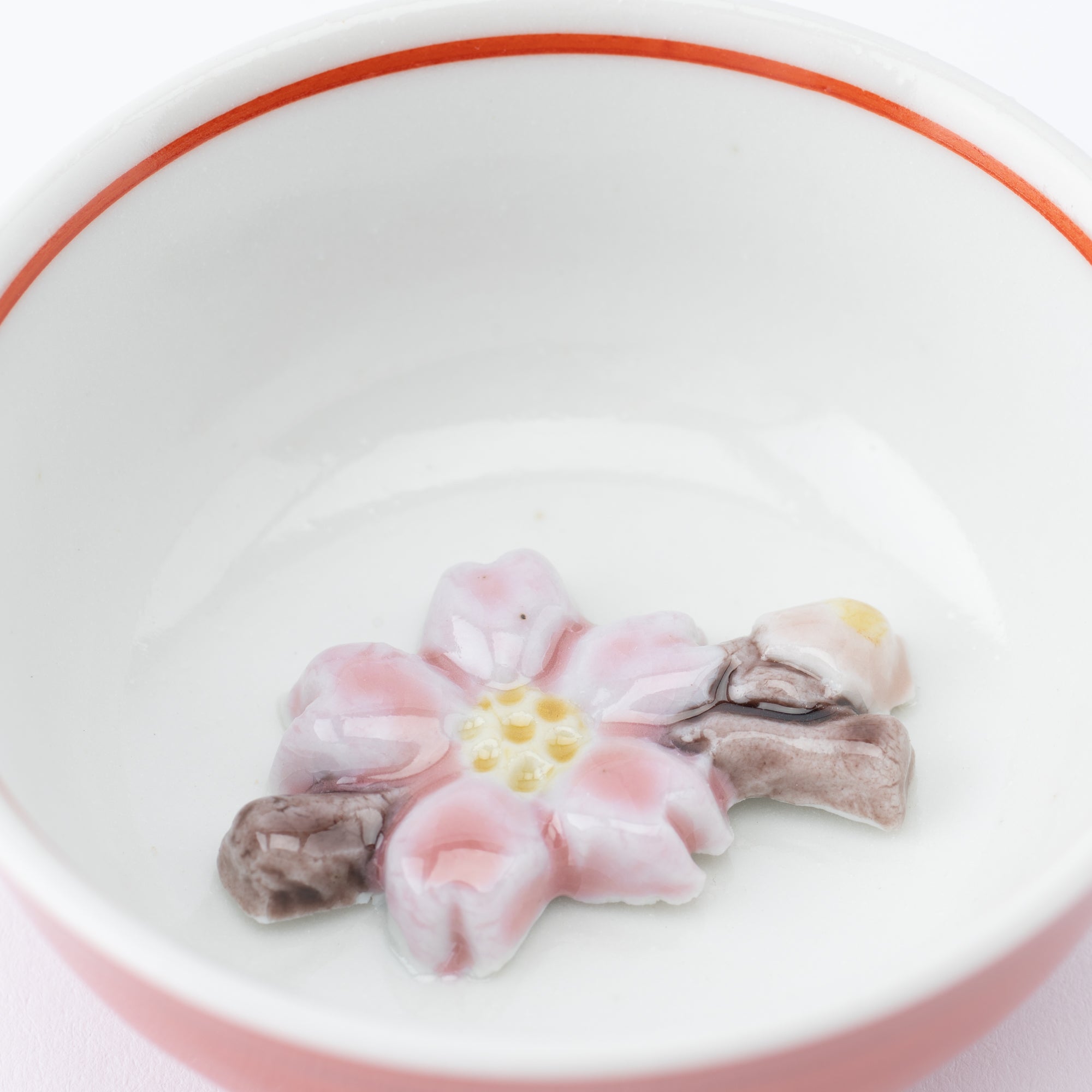 Lucky Cat & Sakura Sakazuki Flat Sake Cup Set