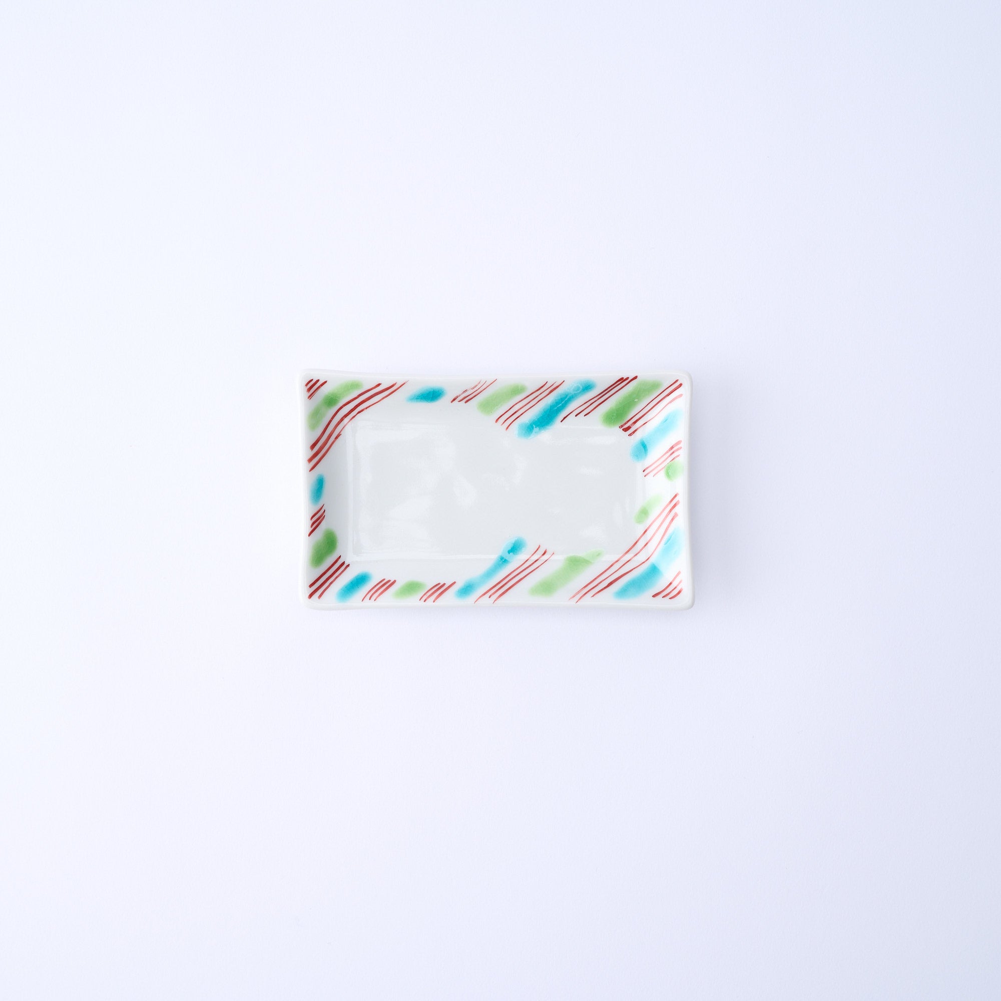 Auspicious Pattern Rectangle Sauce Plate