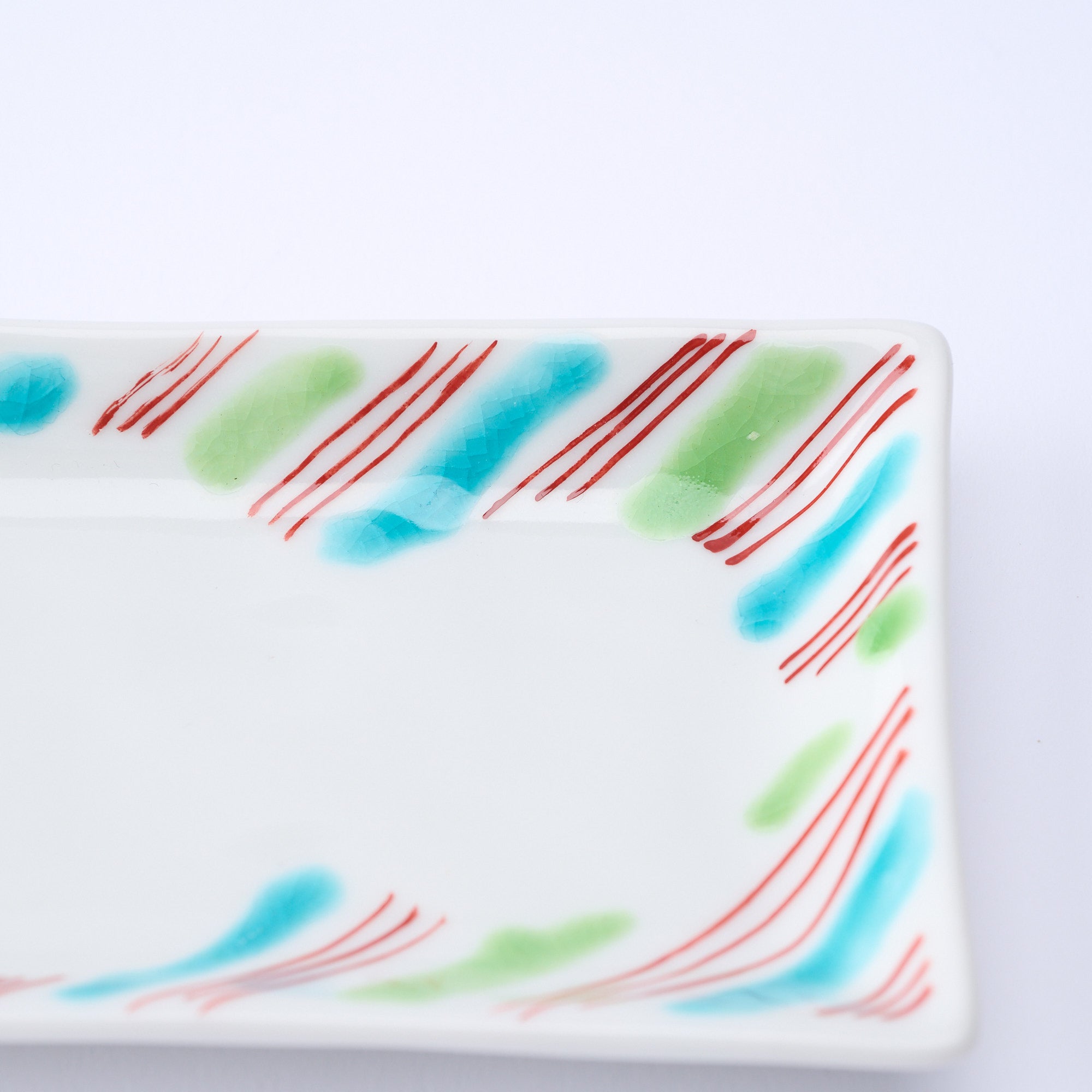 Auspicious Pattern Rectangle Sauce Plate