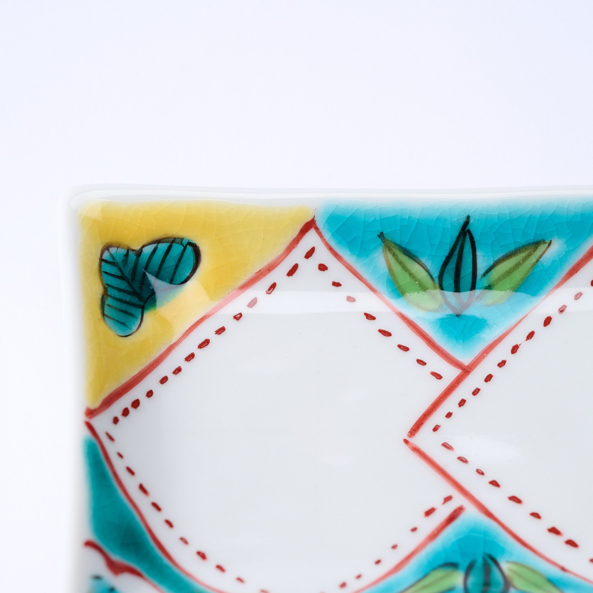 Auspicious Pattern Rectangle Sauce Plate