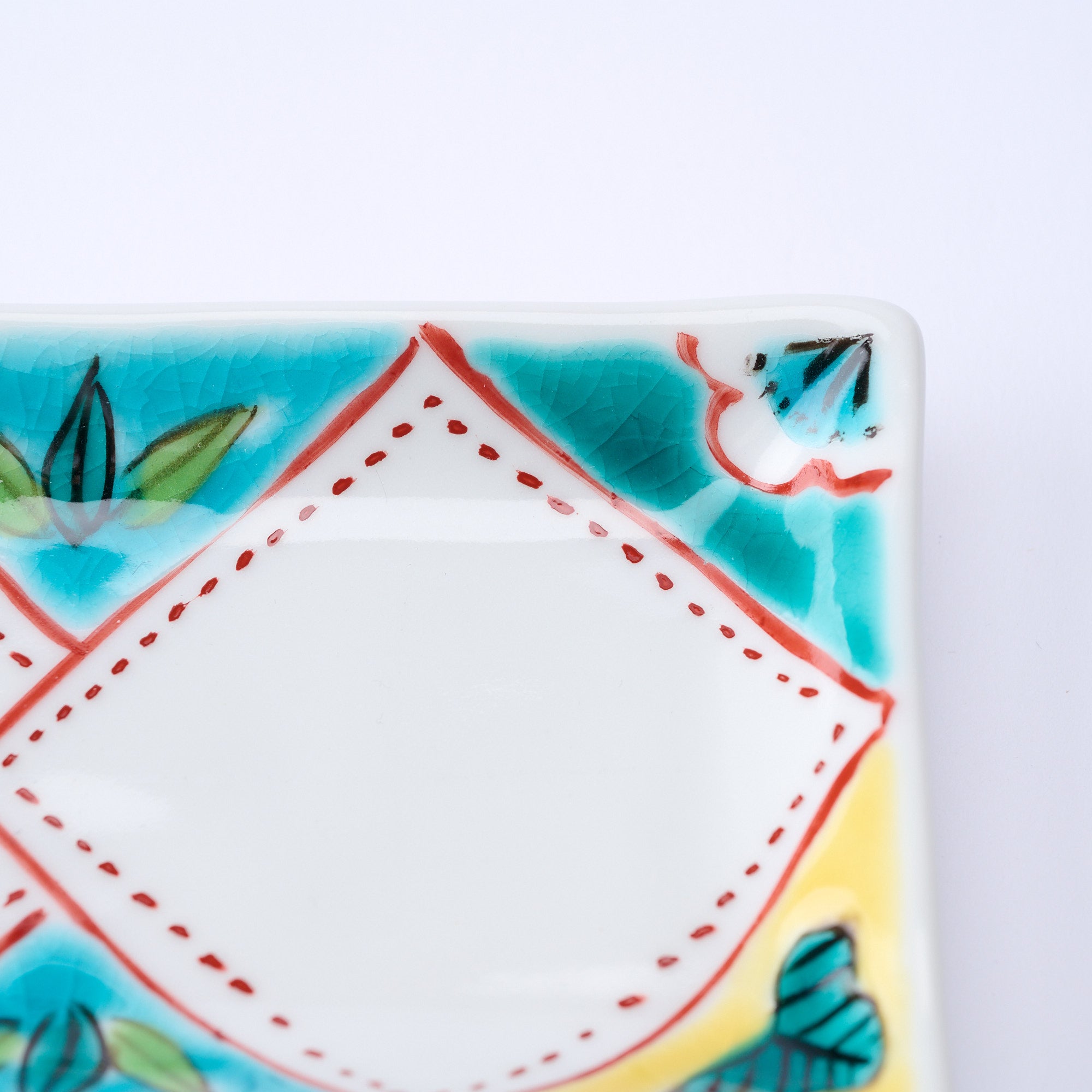 Auspicious Pattern Rectangle Sauce Plate