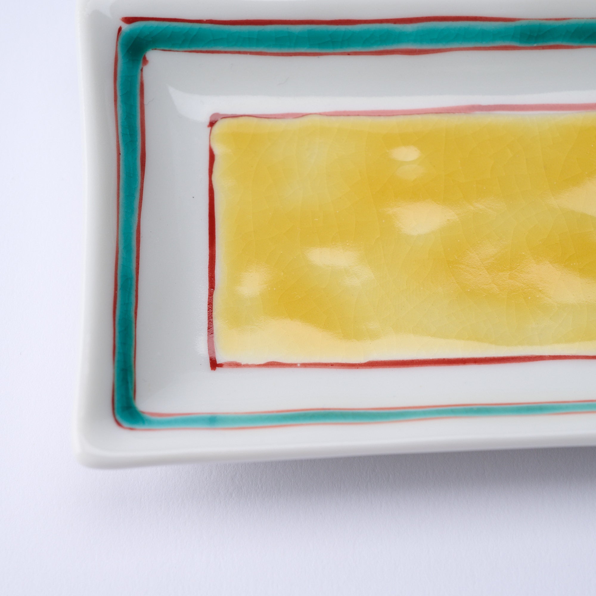 Auspicious Pattern Rectangle Sauce Plate