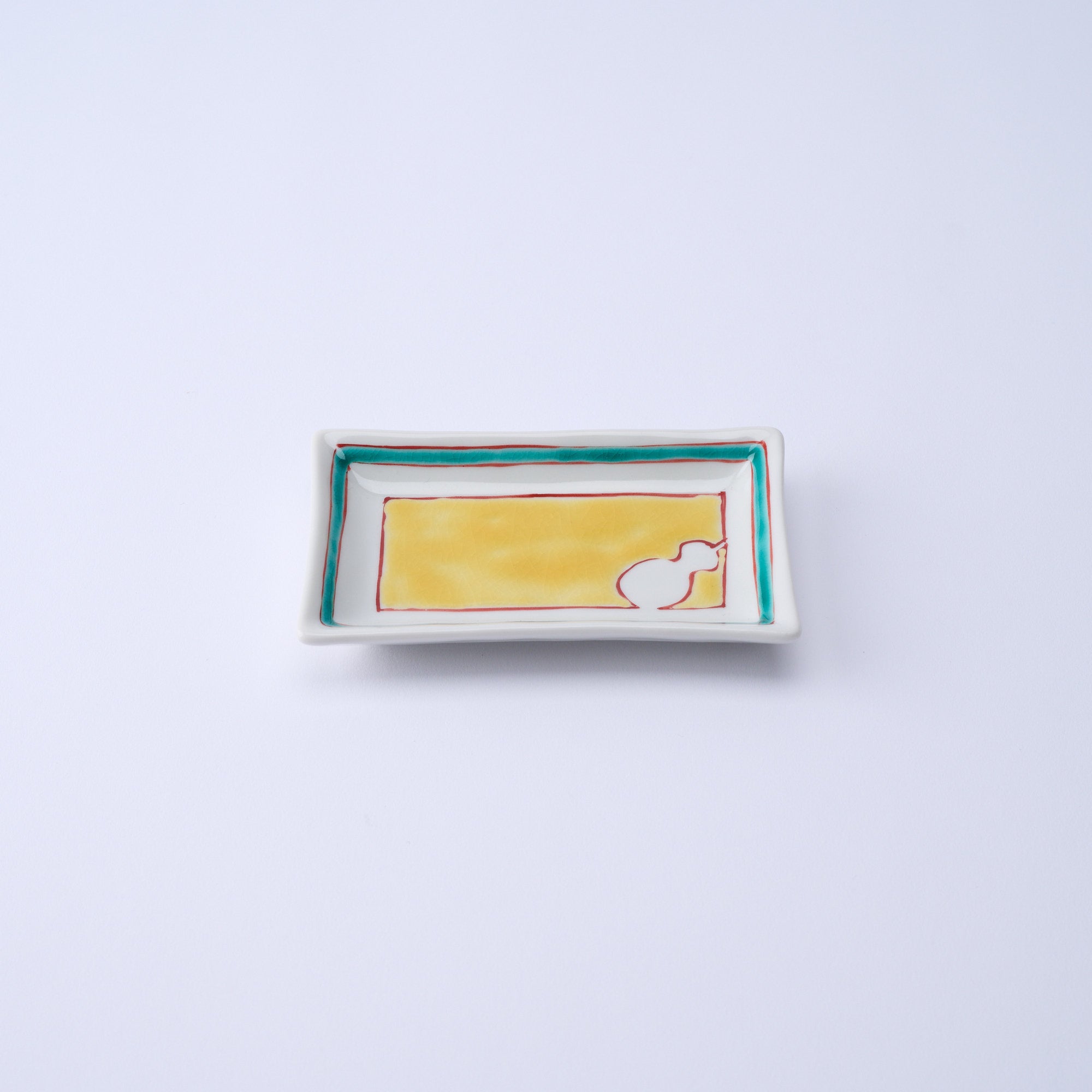 Auspicious Pattern Rectangle Sauce Plate