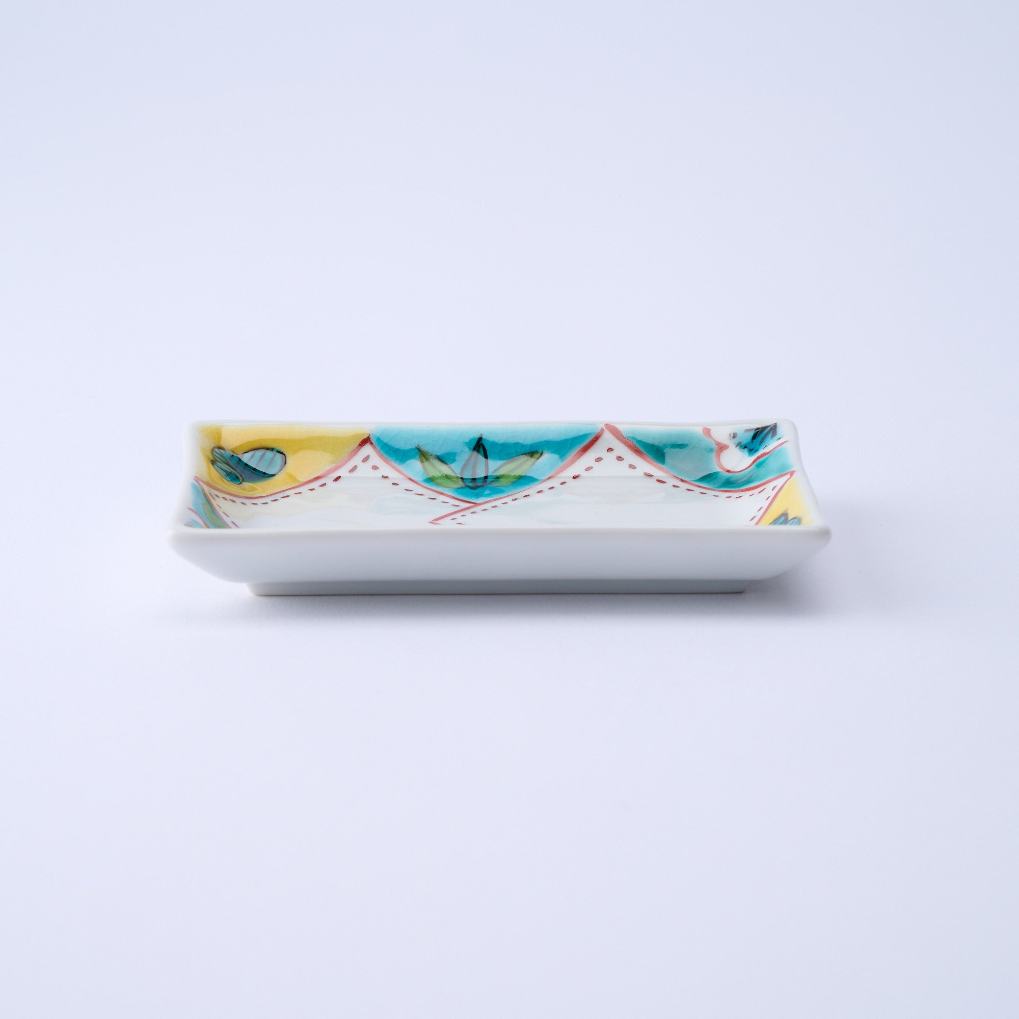 Auspicious Pattern Rectangle Sauce Plate