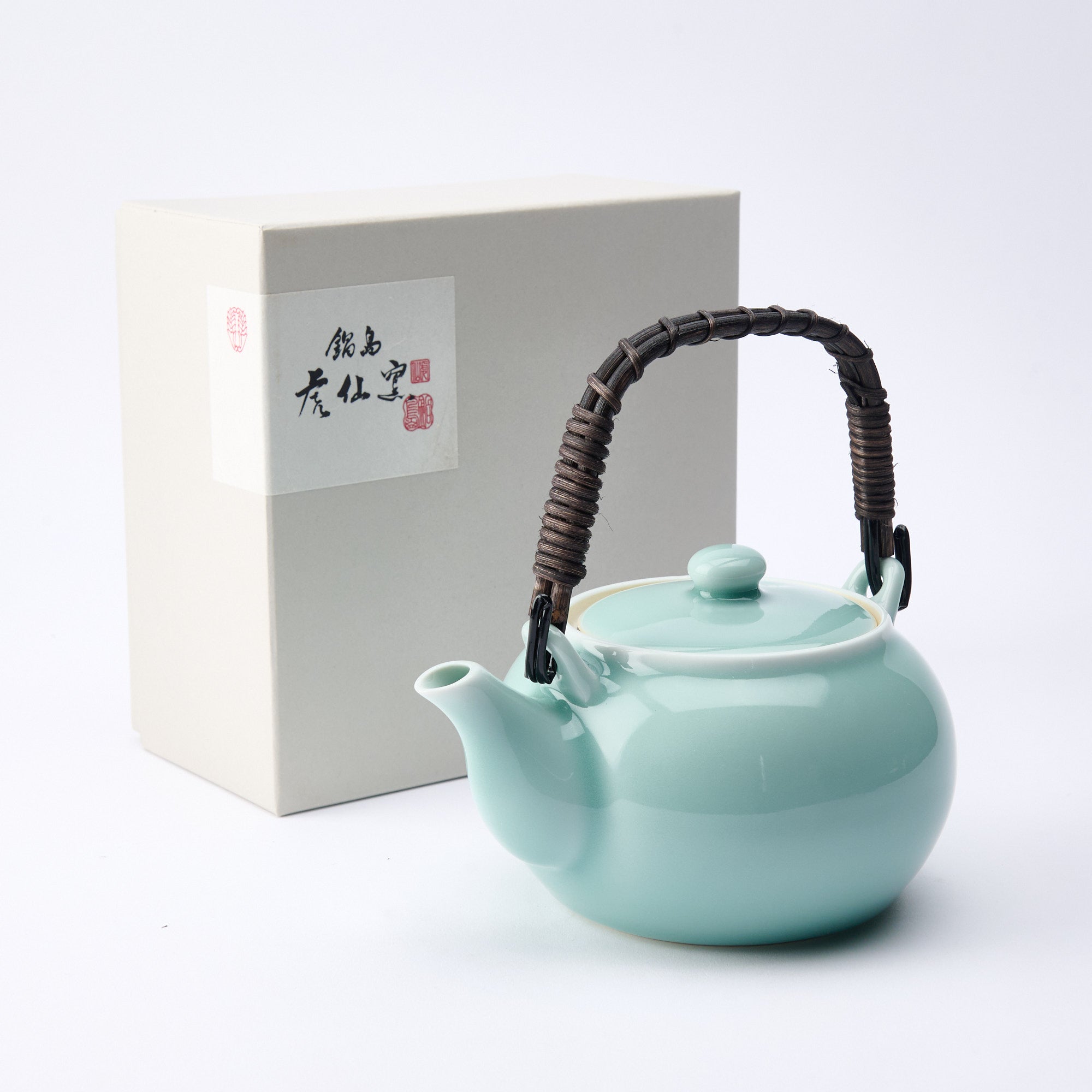 Japanische Teekanne aus Nabeshima-Seladon