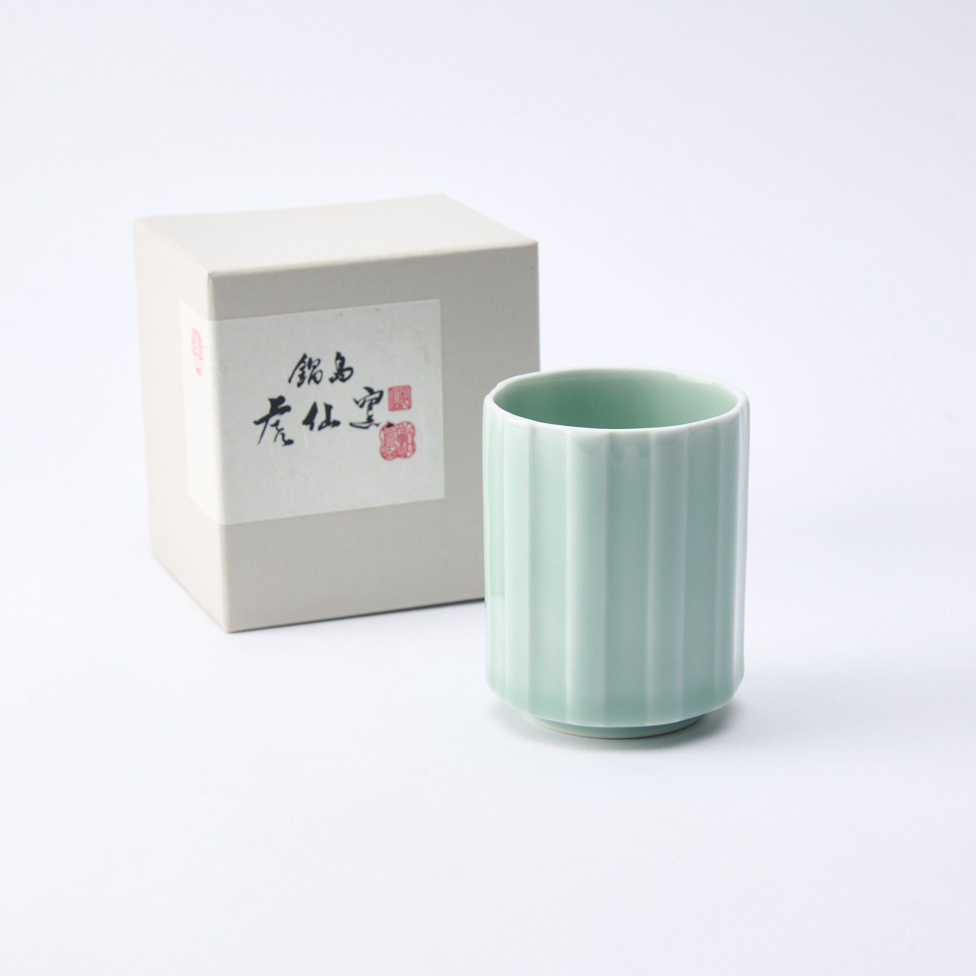Tokusa Celadon Yunomi Japanese Teacup
