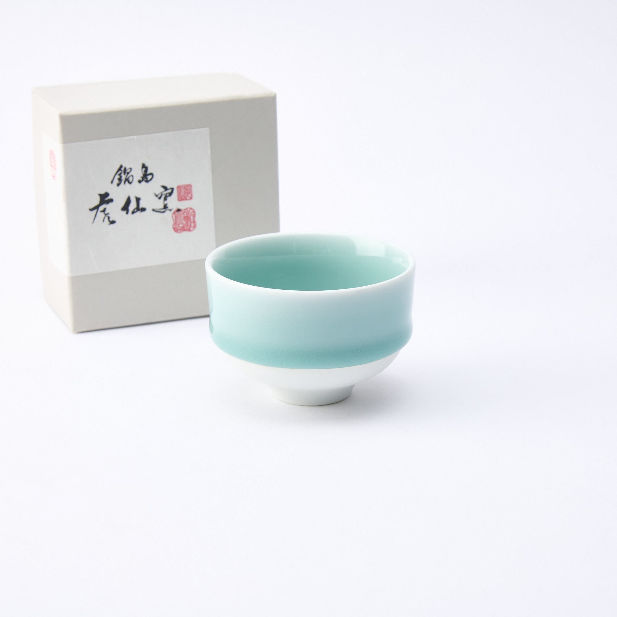 Japanische Teetasse aus Seladon von Nabeshima