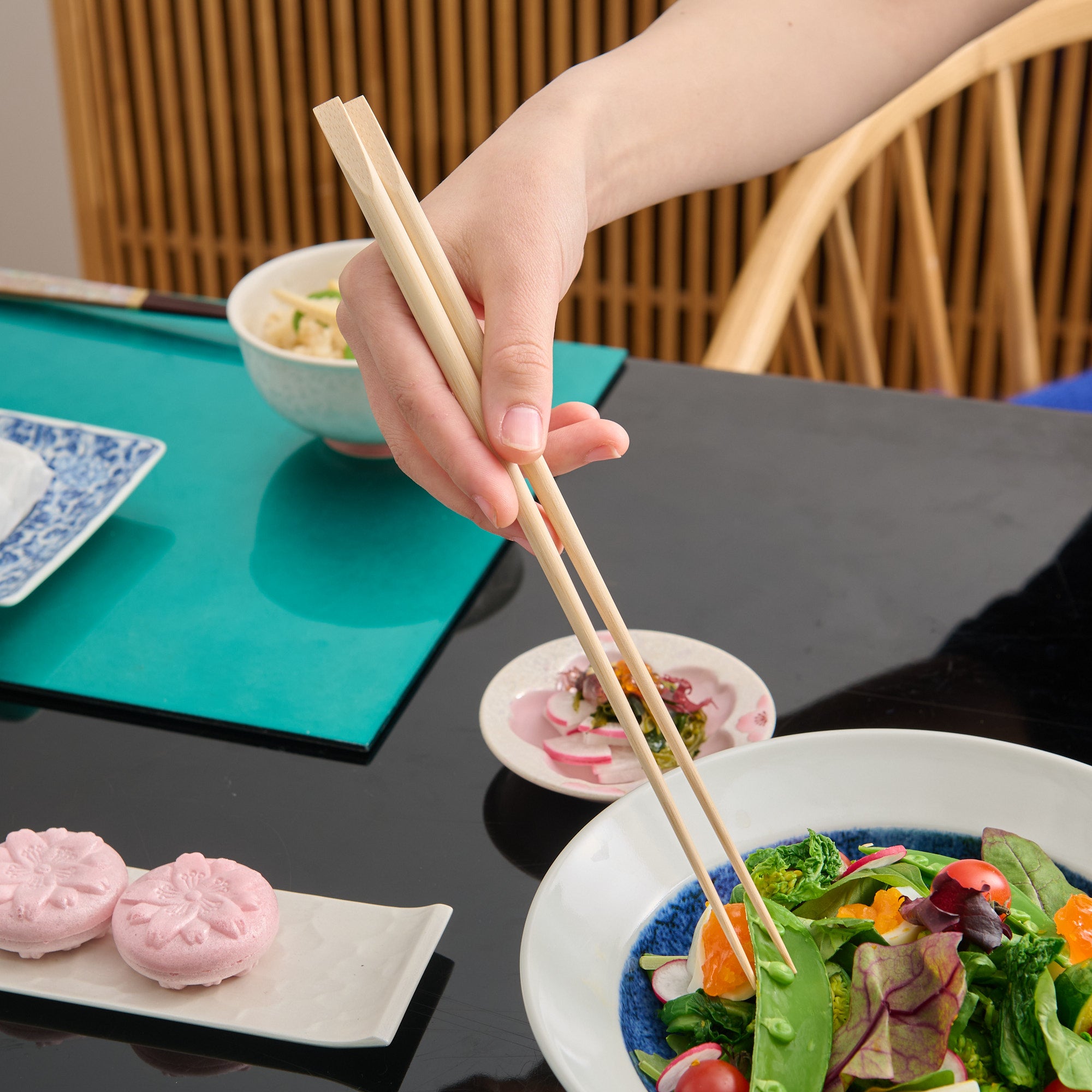 Uncoated Bamboo Cooking Chopsticks