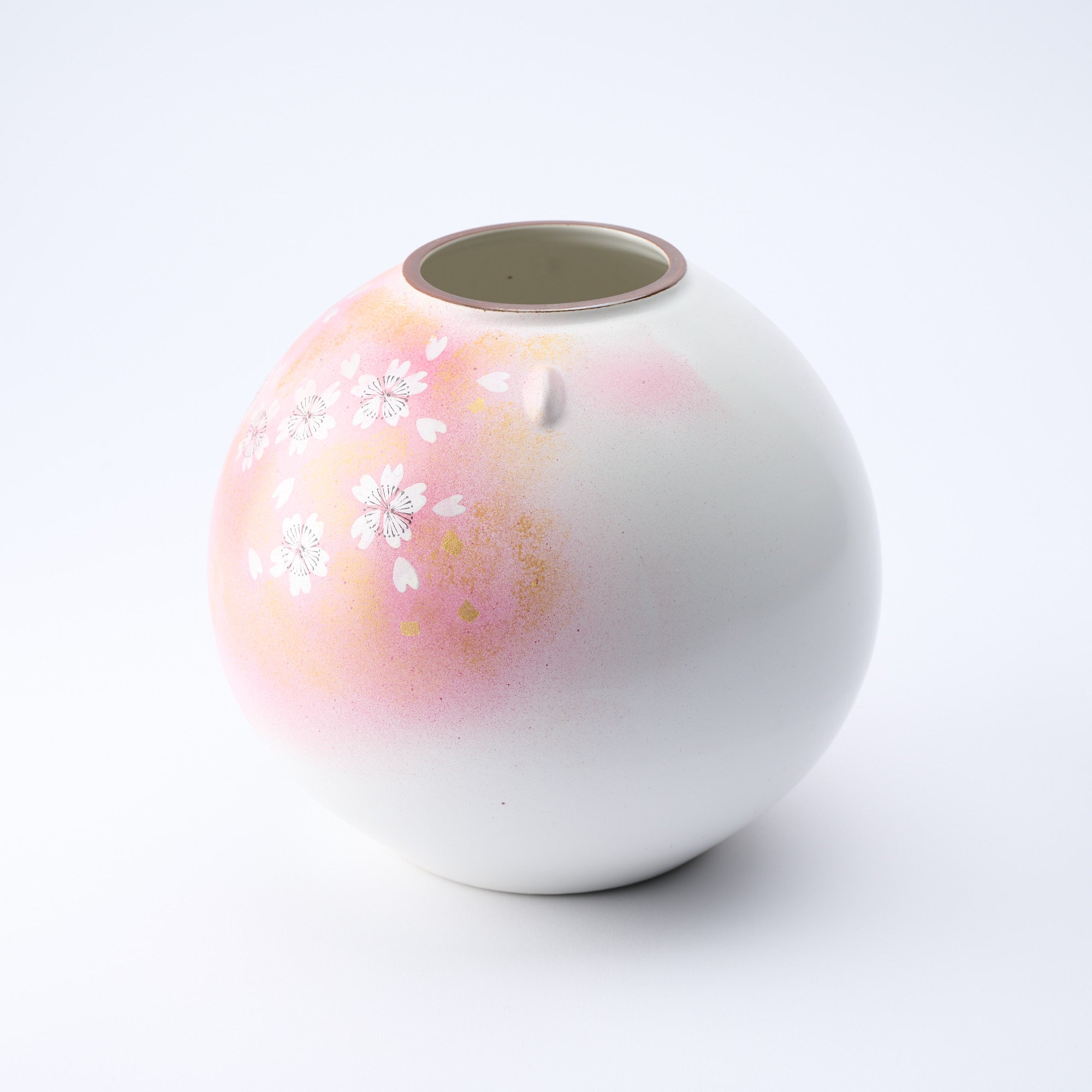 Jarrón japonés Flower Dance Kutani de 19,5 cm (7,7 pulgadas)