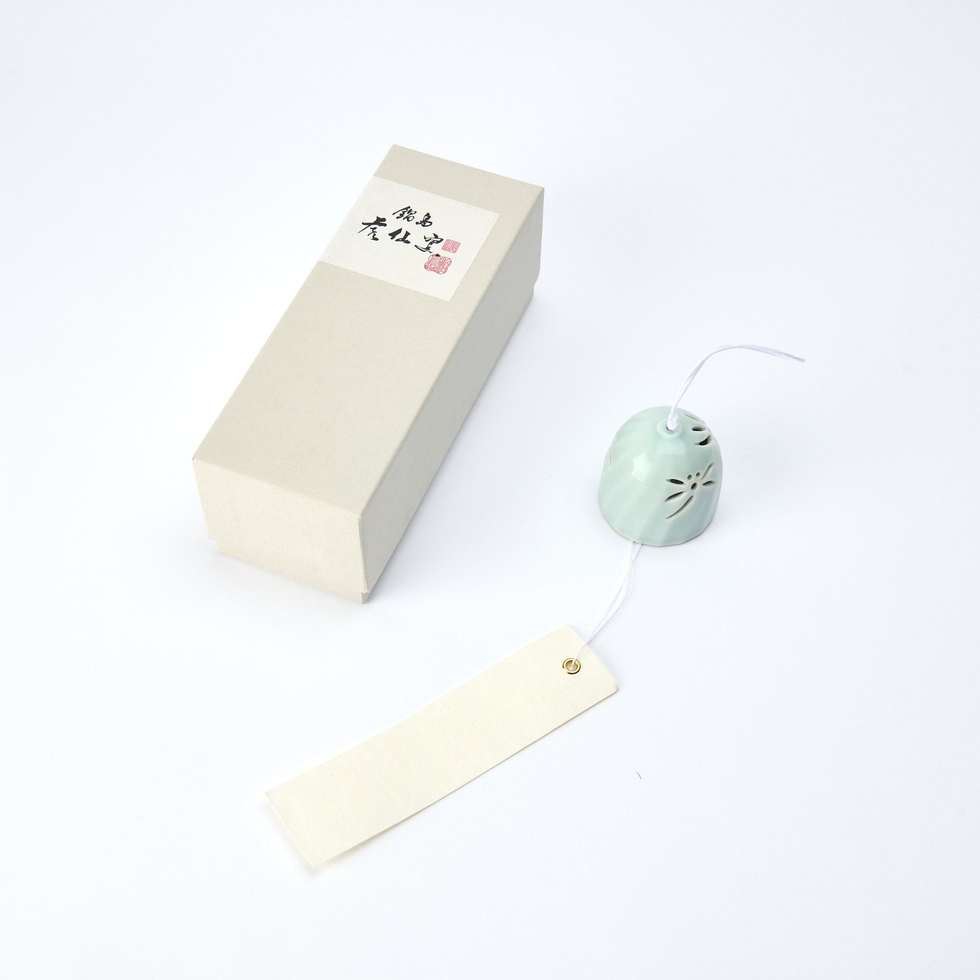 Nabeshima Celadon Dragonfly Cutout Wind Chime