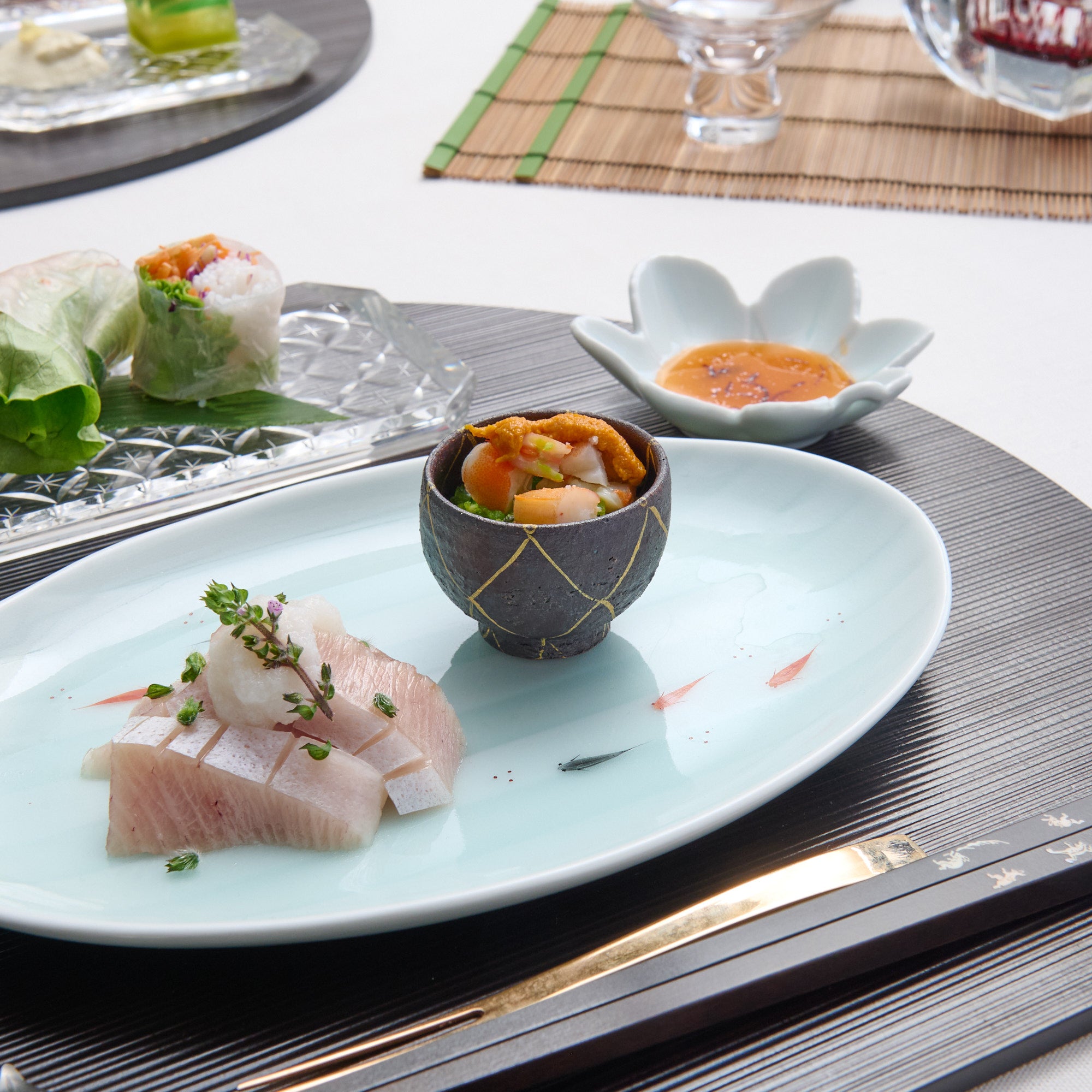 Jarra de sake Kinsai Mesh Design Katakuchi