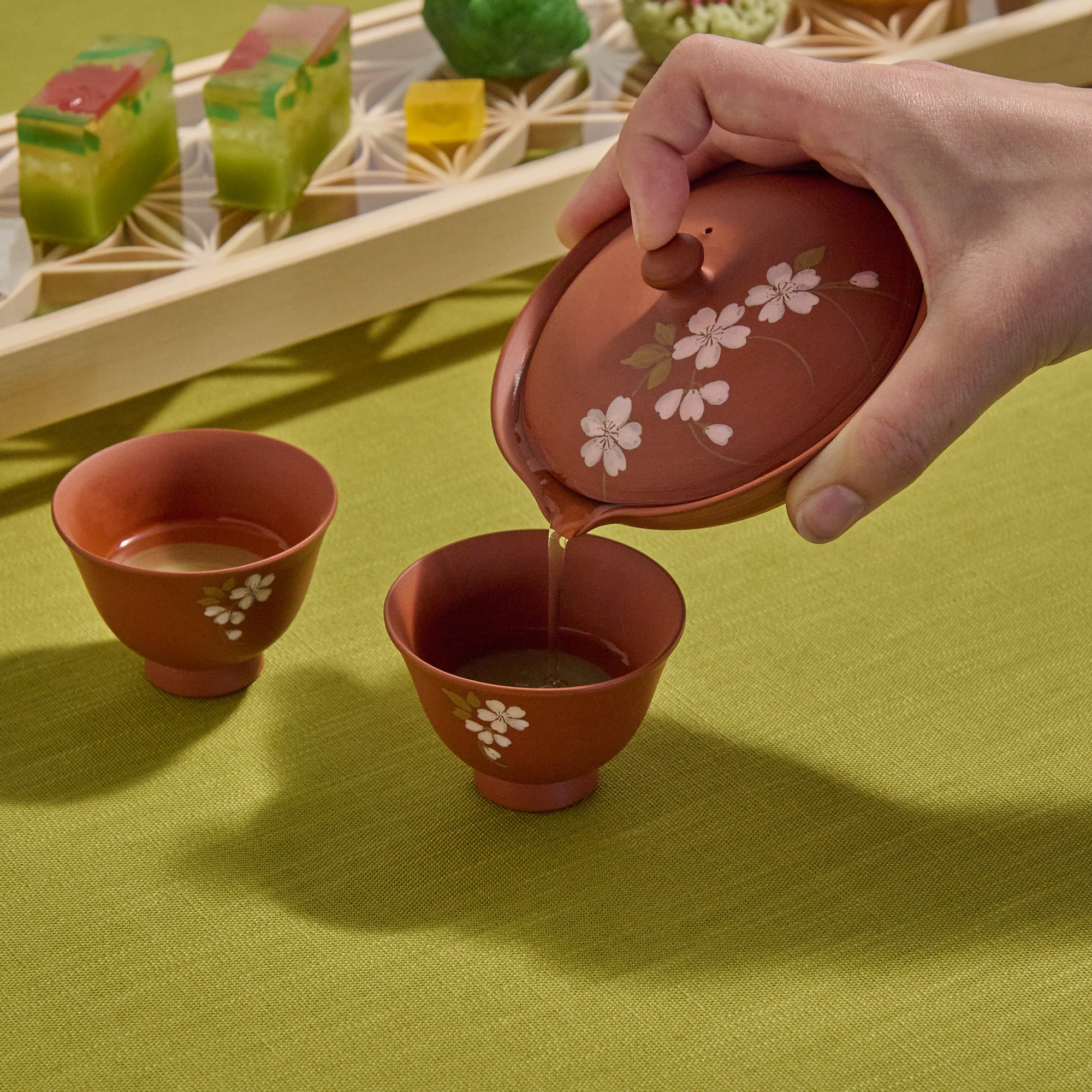 Sakura Shiboridashi Japanese Tea Set