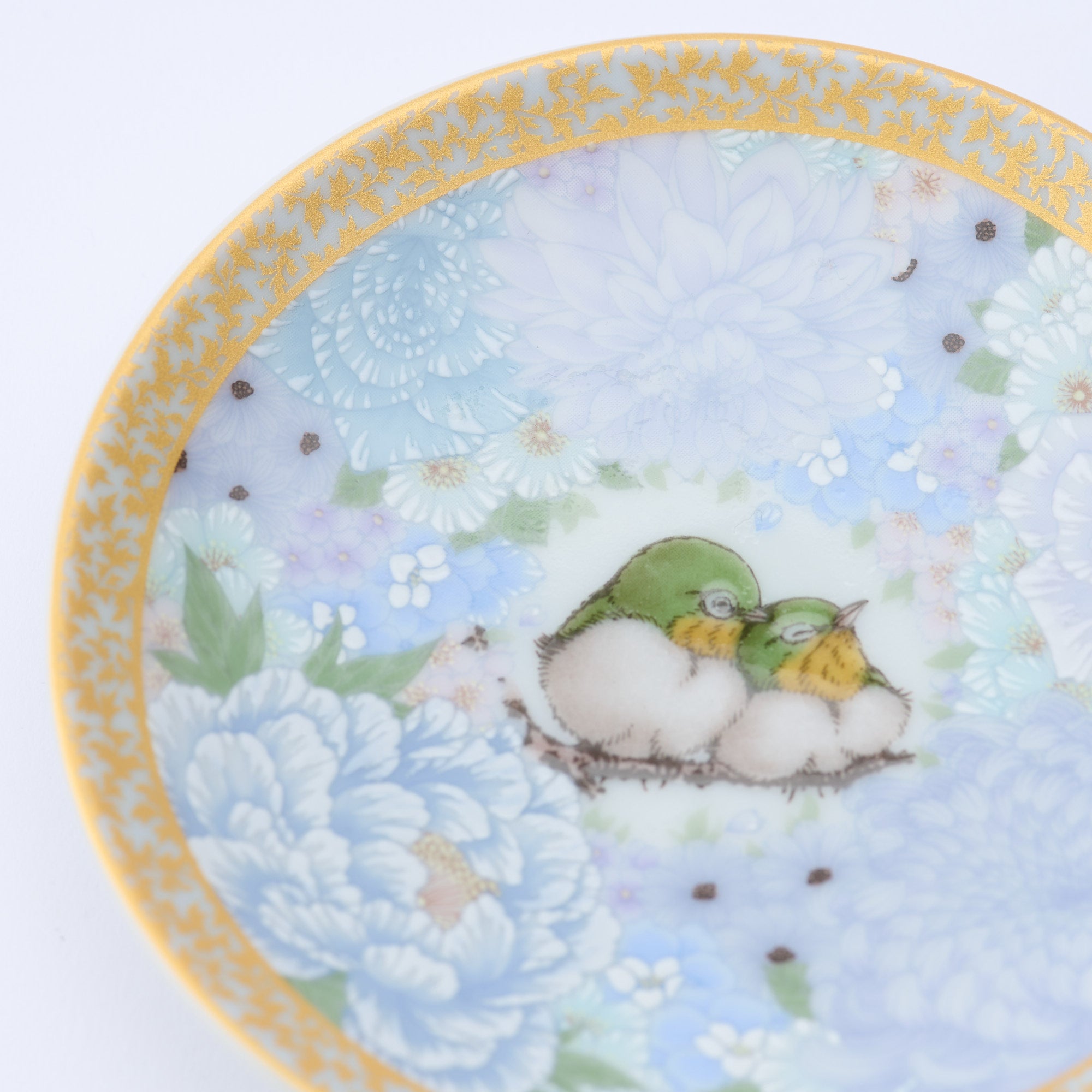Kutani Art Colorful Saibyo Sauce Plate Set