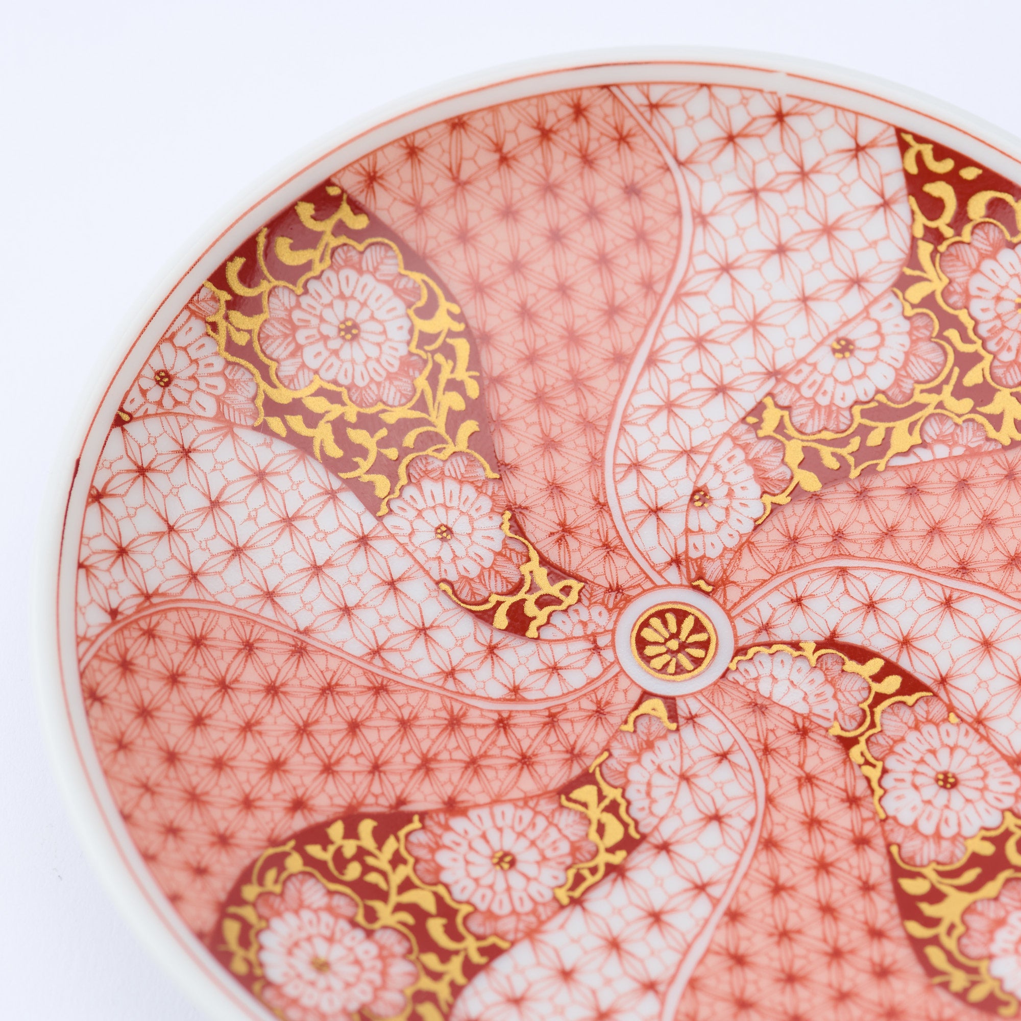 Kutani Art Colorful Saibyo Sauce Plate Set
