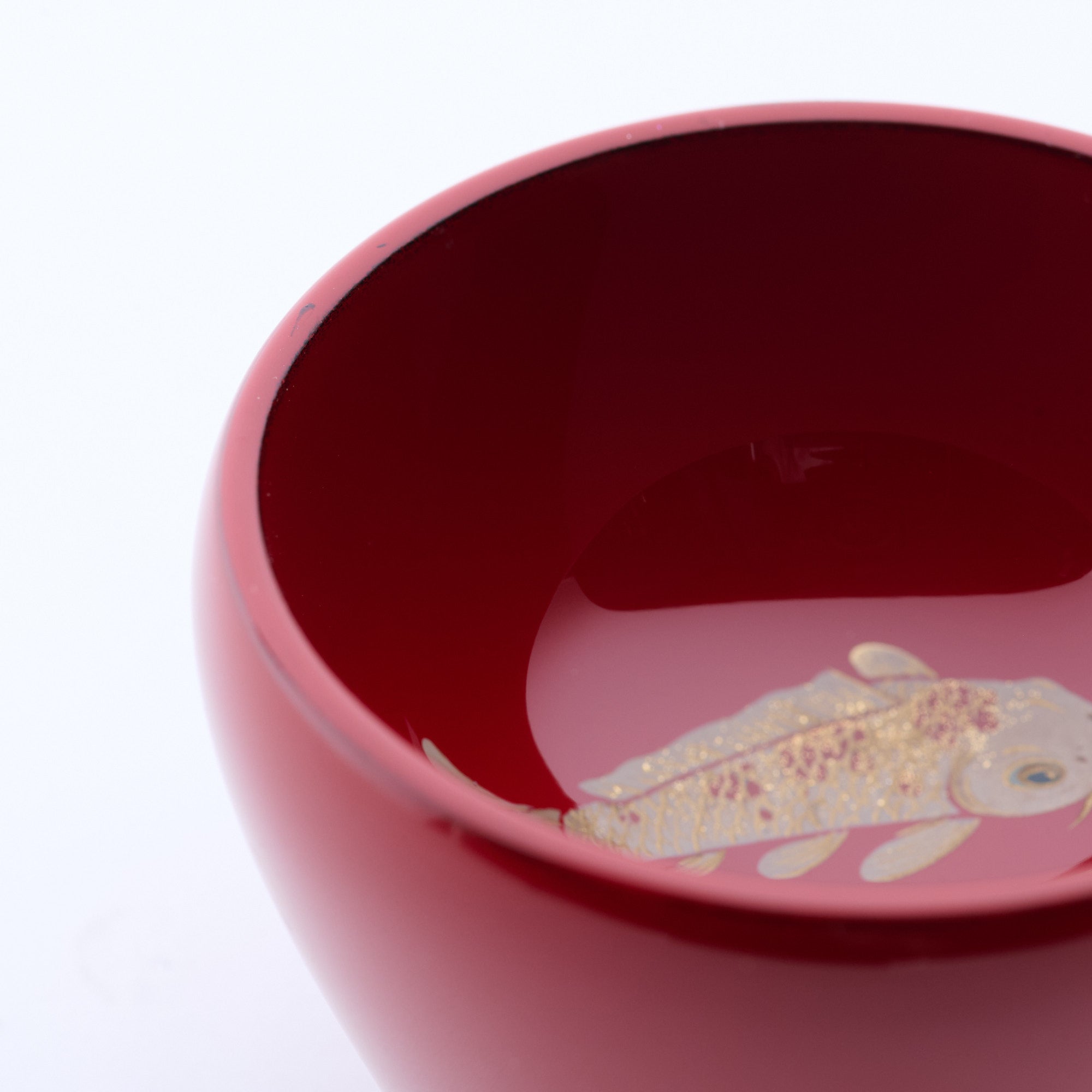 Swimming Koi Fish Guinomi Sake Cup