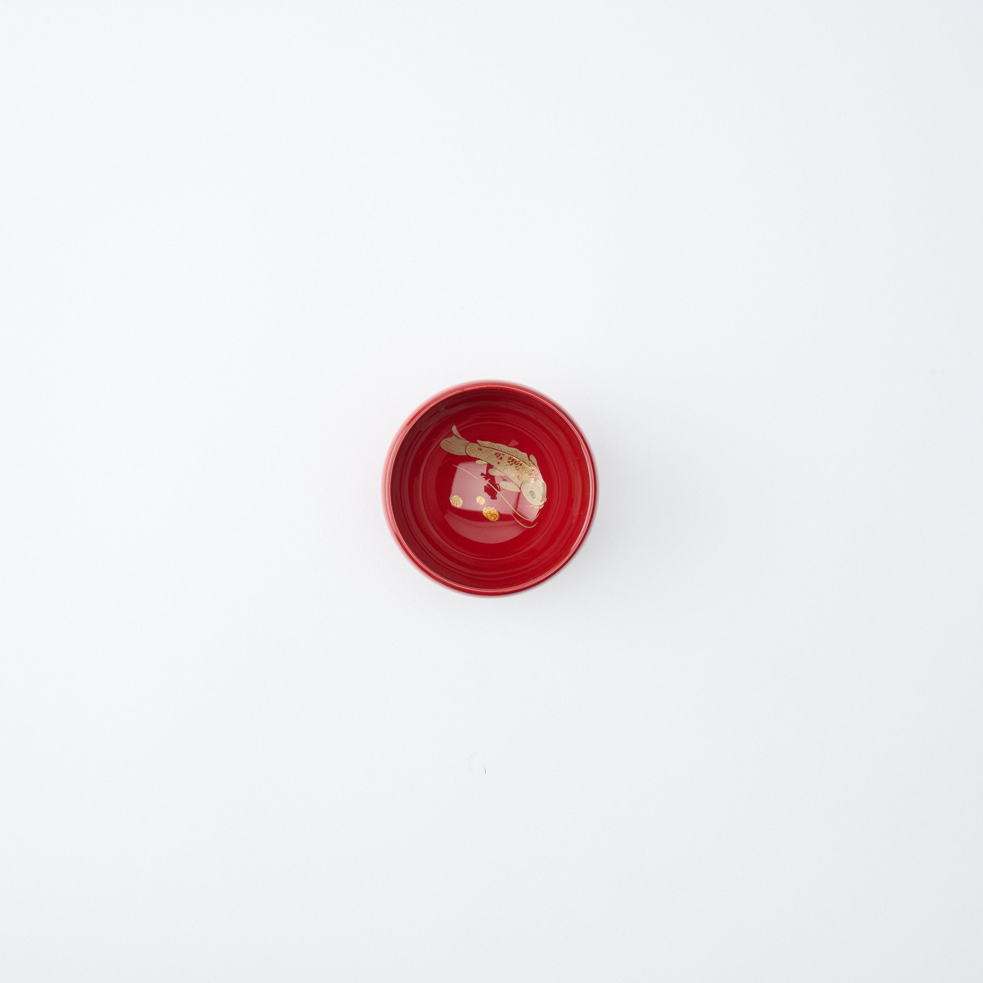 Swimming Koi Fish Guinomi Sake Cup