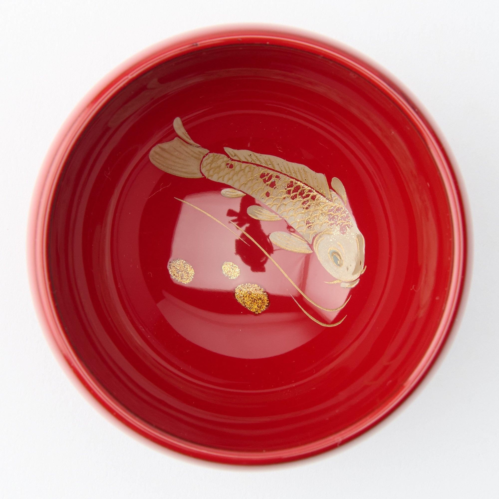 Swimming Koi Fish Guinomi Sake Cup
