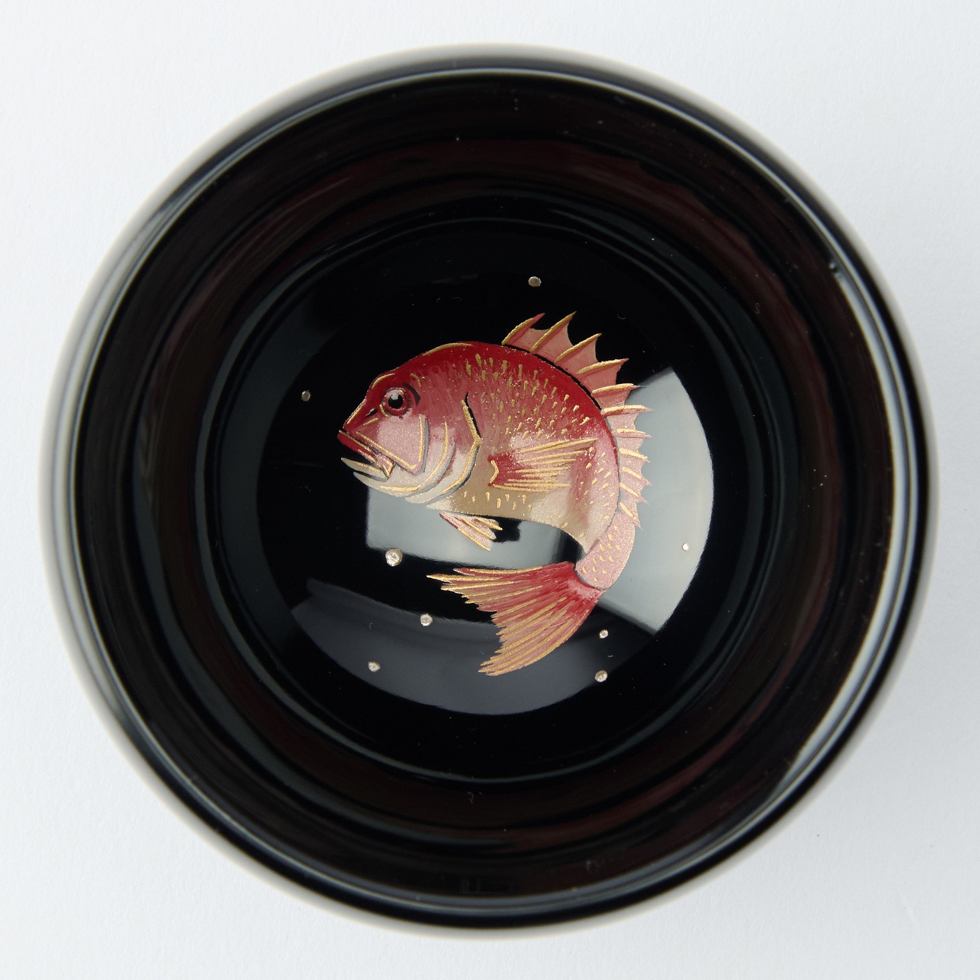 Swimming Red Sea Bream Guinomi Sake Cup
