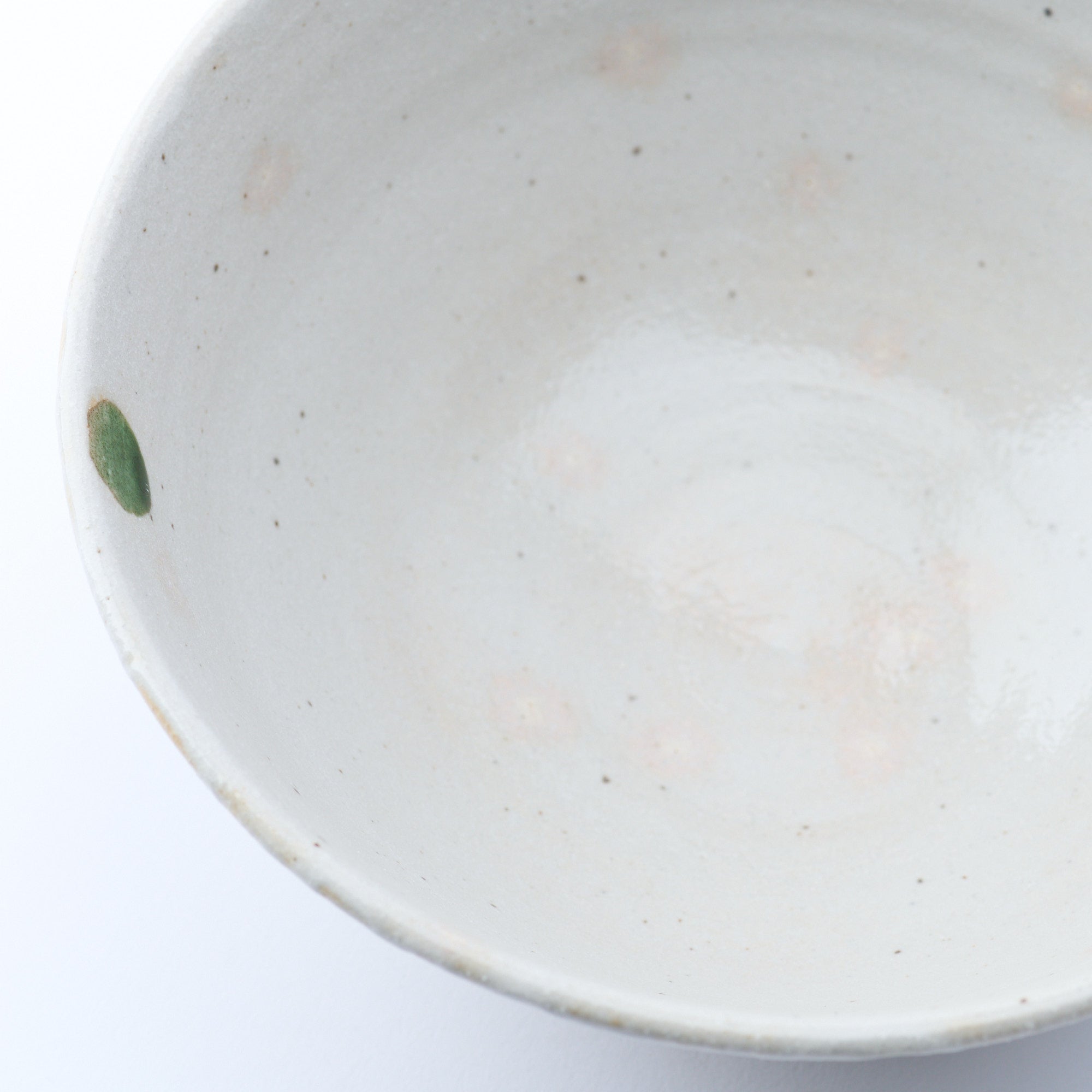 Tazón de ramen con estampado de lunares verdes de 7,7 pulgadas