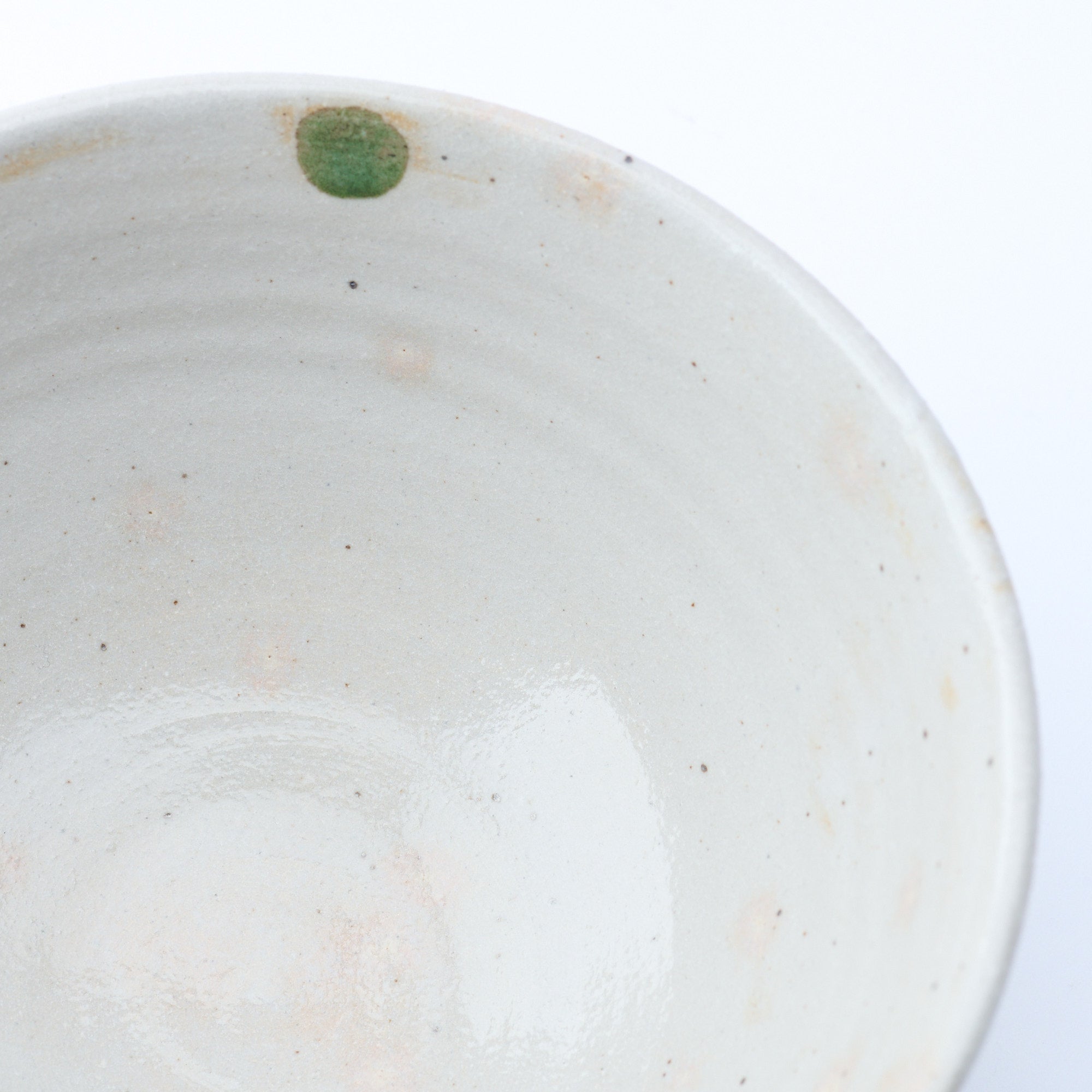Tazón de ramen con estampado de lunares verdes de 7,7 pulgadas