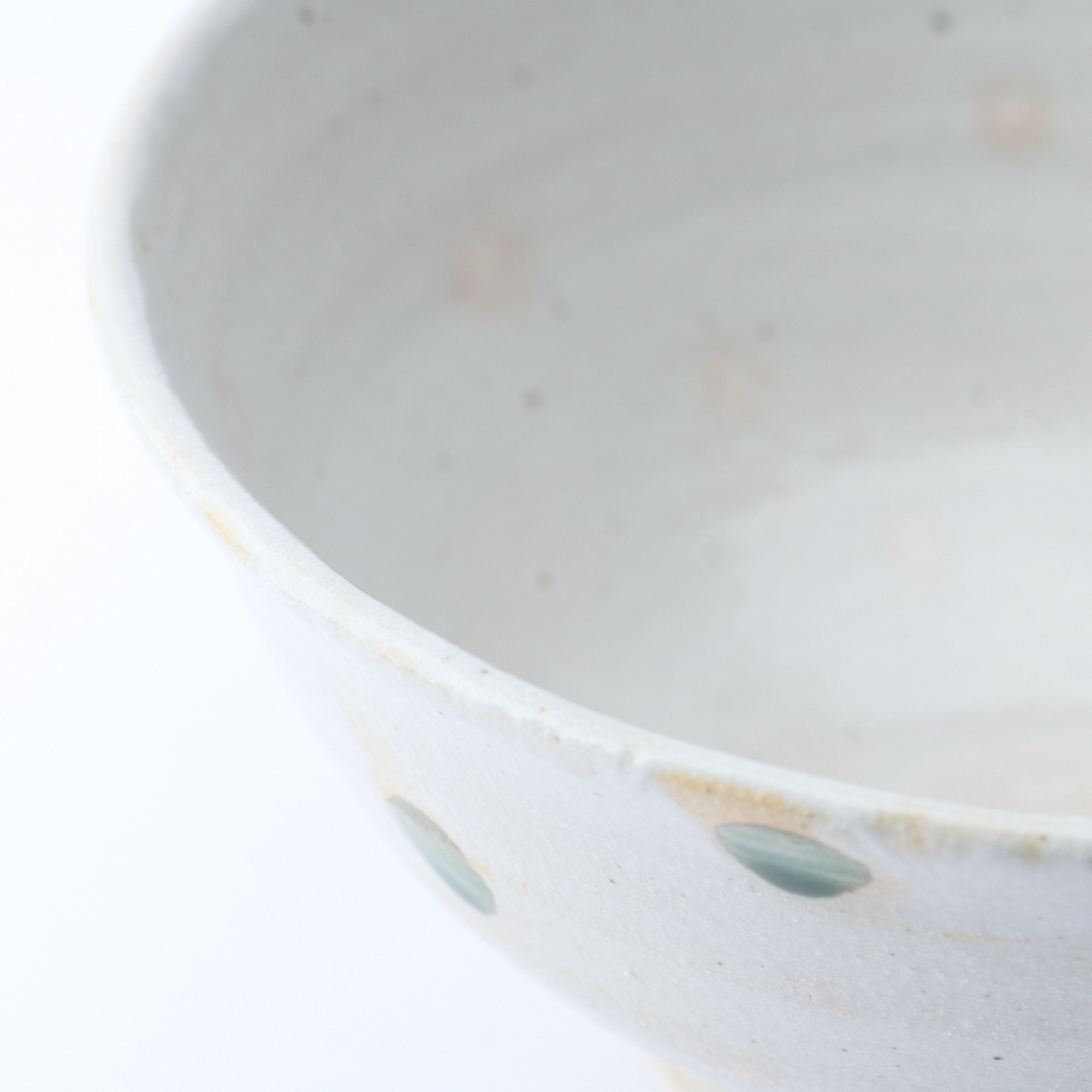Tazón de ramen con estampado de lunares verdes de 7,7 pulgadas