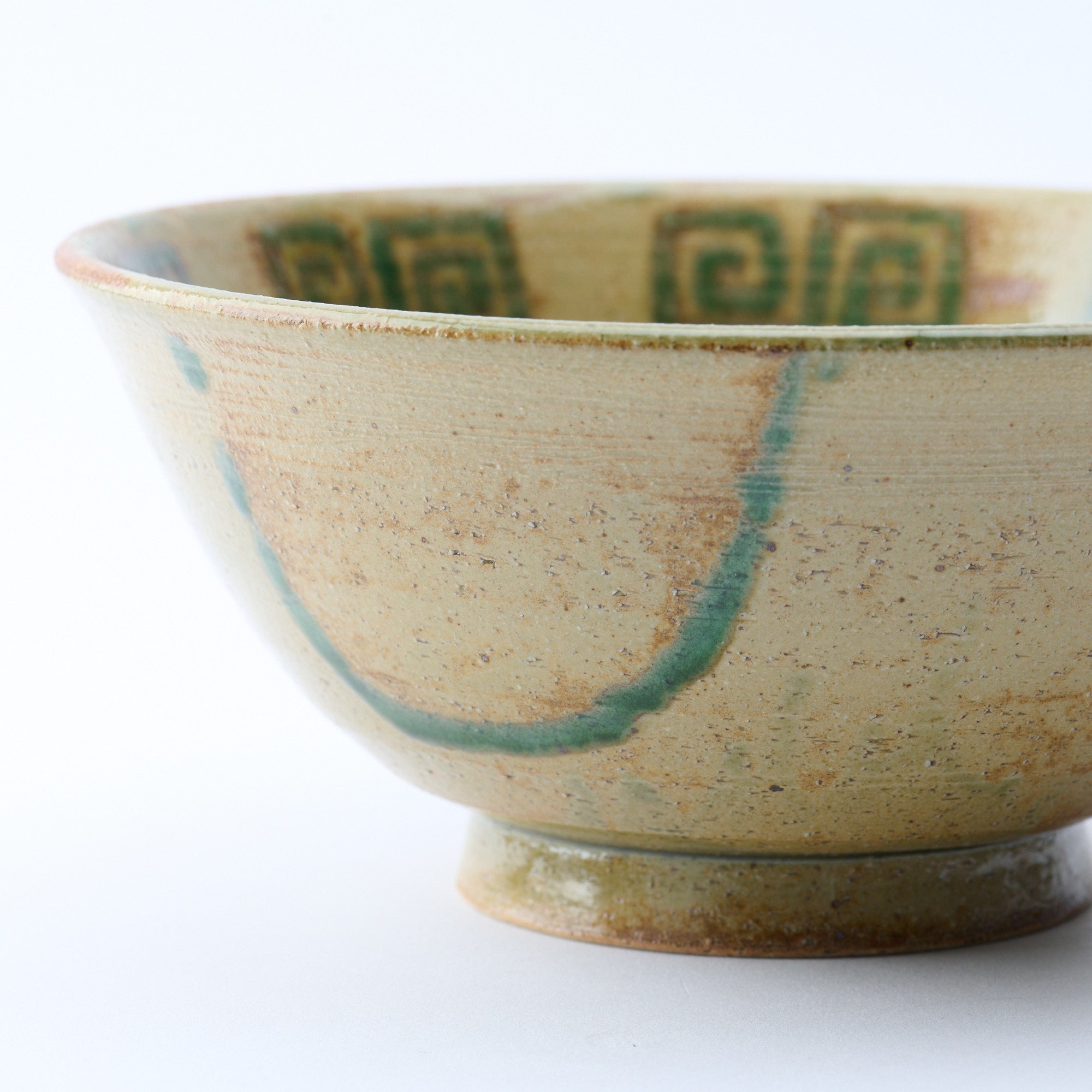 Muted Thunder Pattern Ramen Bowl 7.7 in