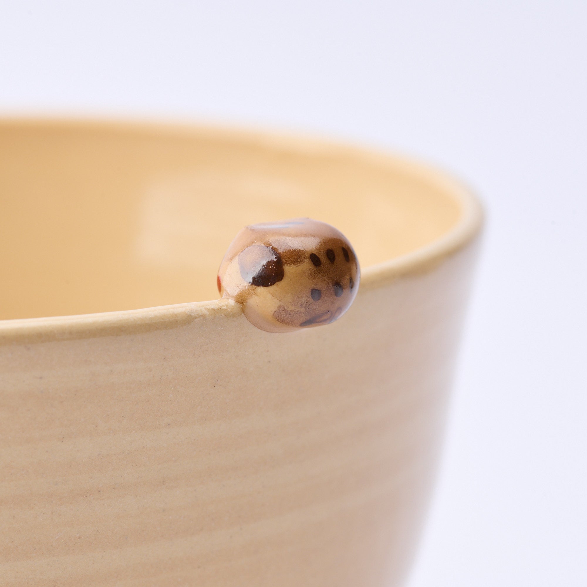 Forest and Peeking Owl Matcha Bowl
