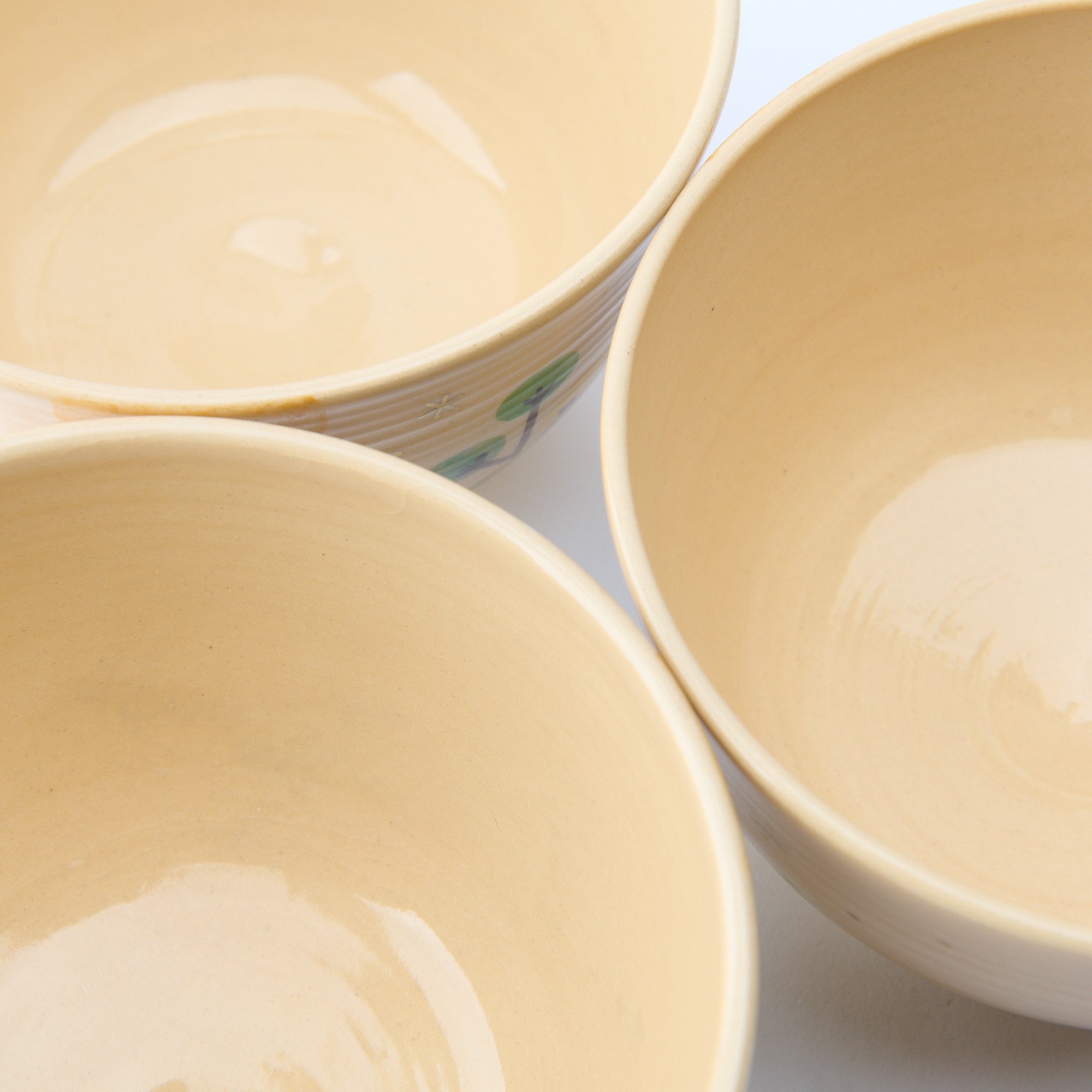 Forest and Peeking Owl Matcha Bowl