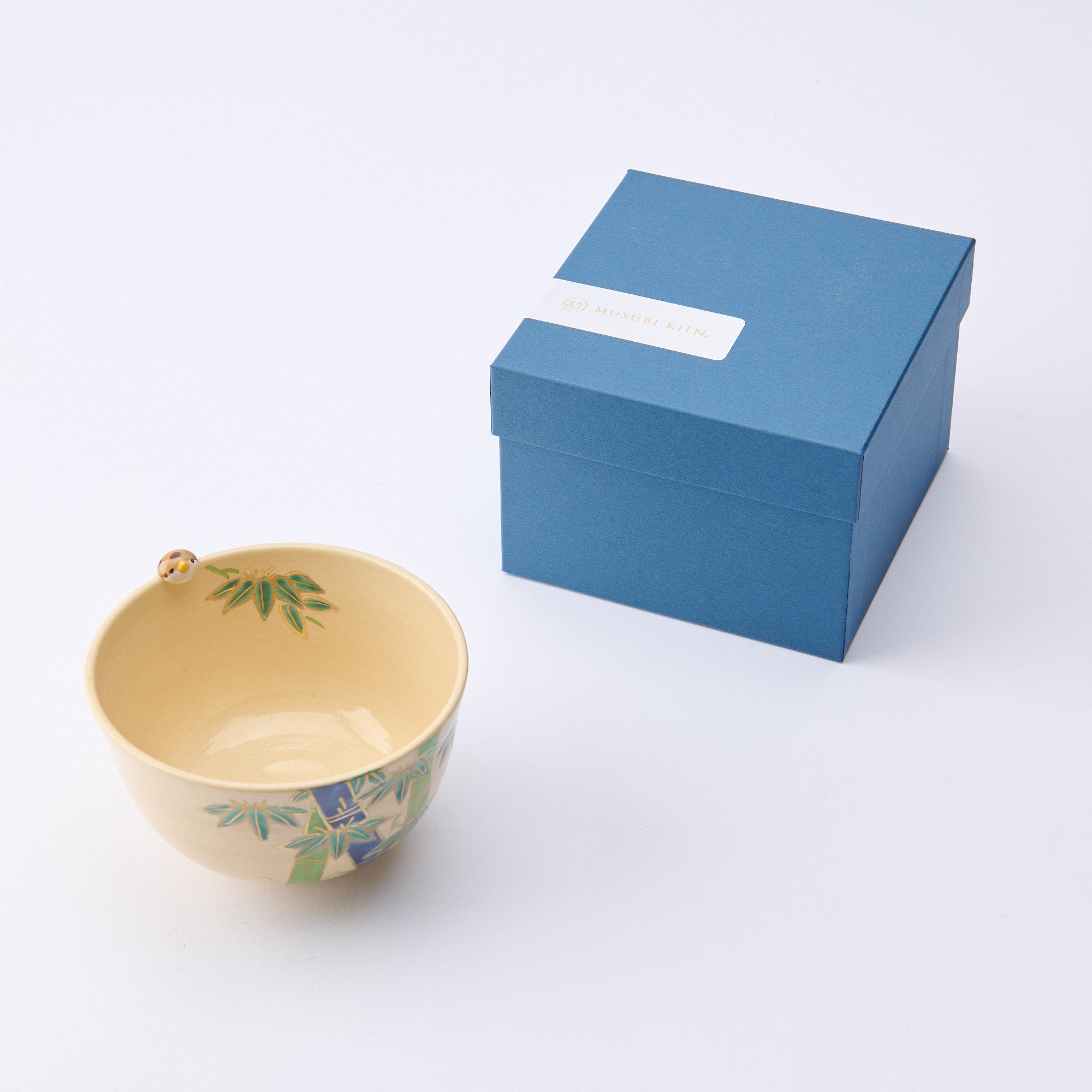 Bamboo and Peeking Sparrow Matcha Bowl