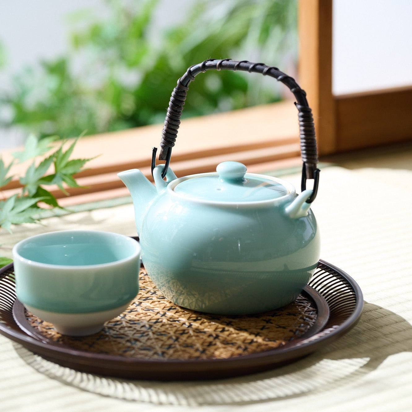 Japanische Teekanne aus Nabeshima-Seladon