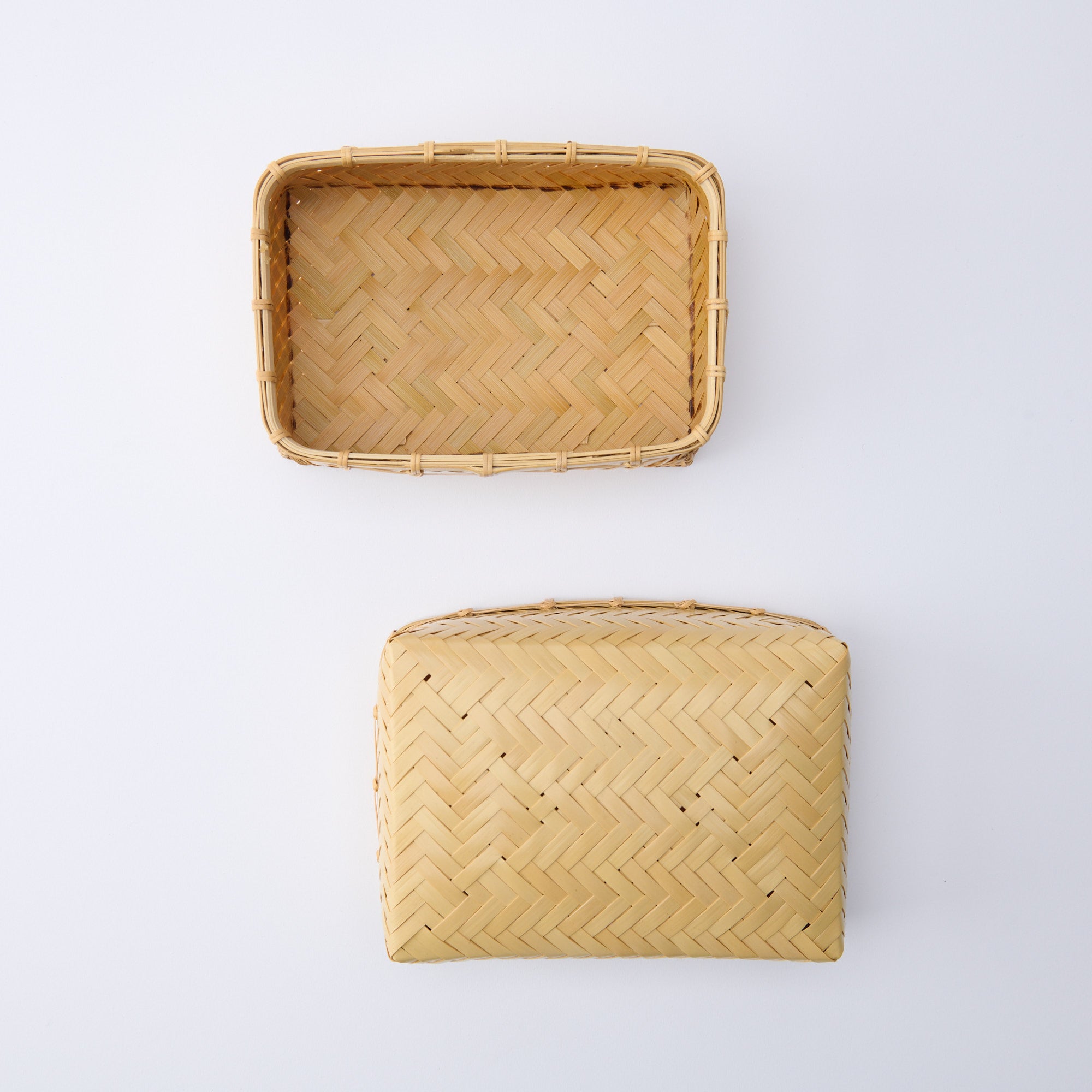 Ajiro Weave Bamboo Bento Box