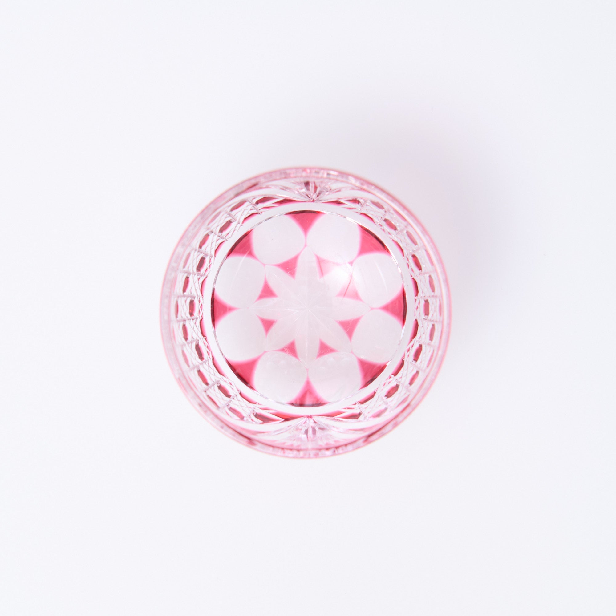 Pink Crystal Guinomi Sake Cup