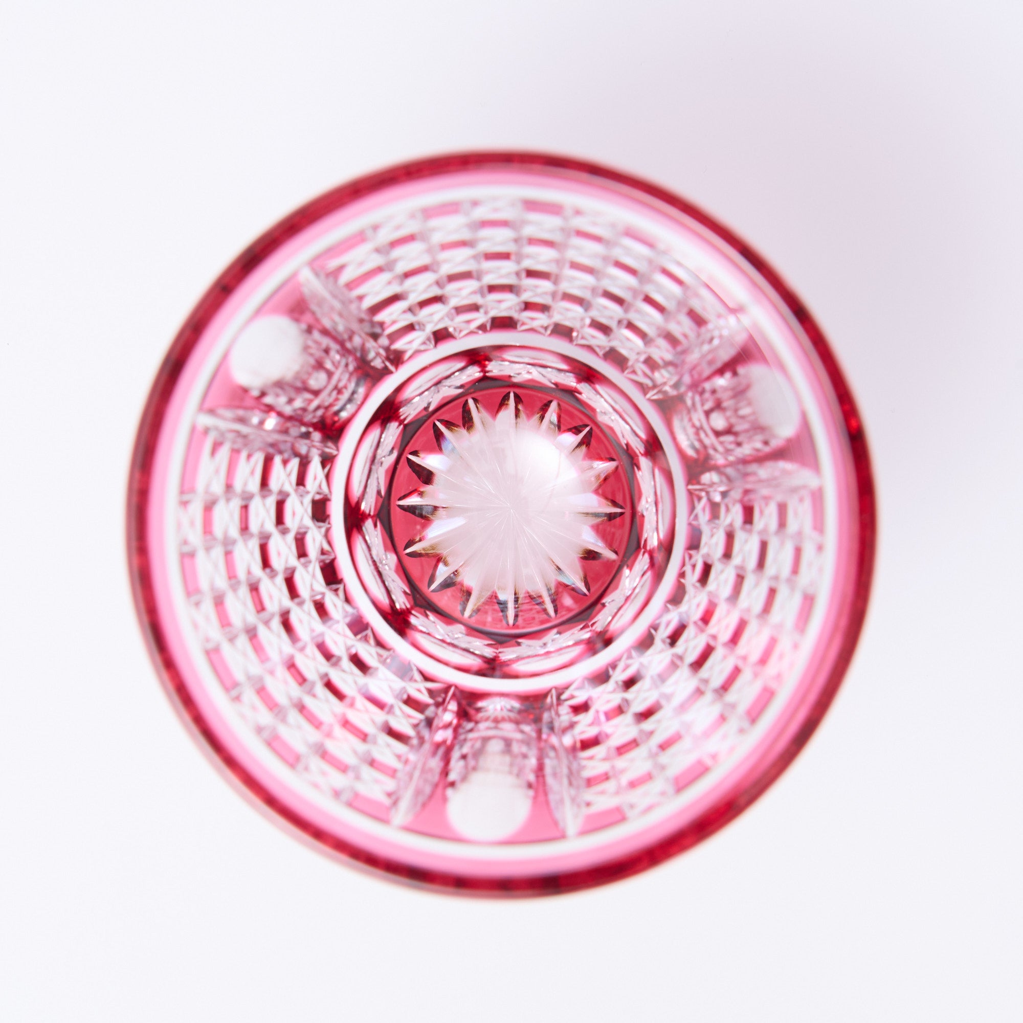 Pink Checkered Whiskey Glass